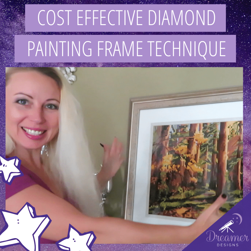 Framing a diamond painting - Easy and Inexpensive! 