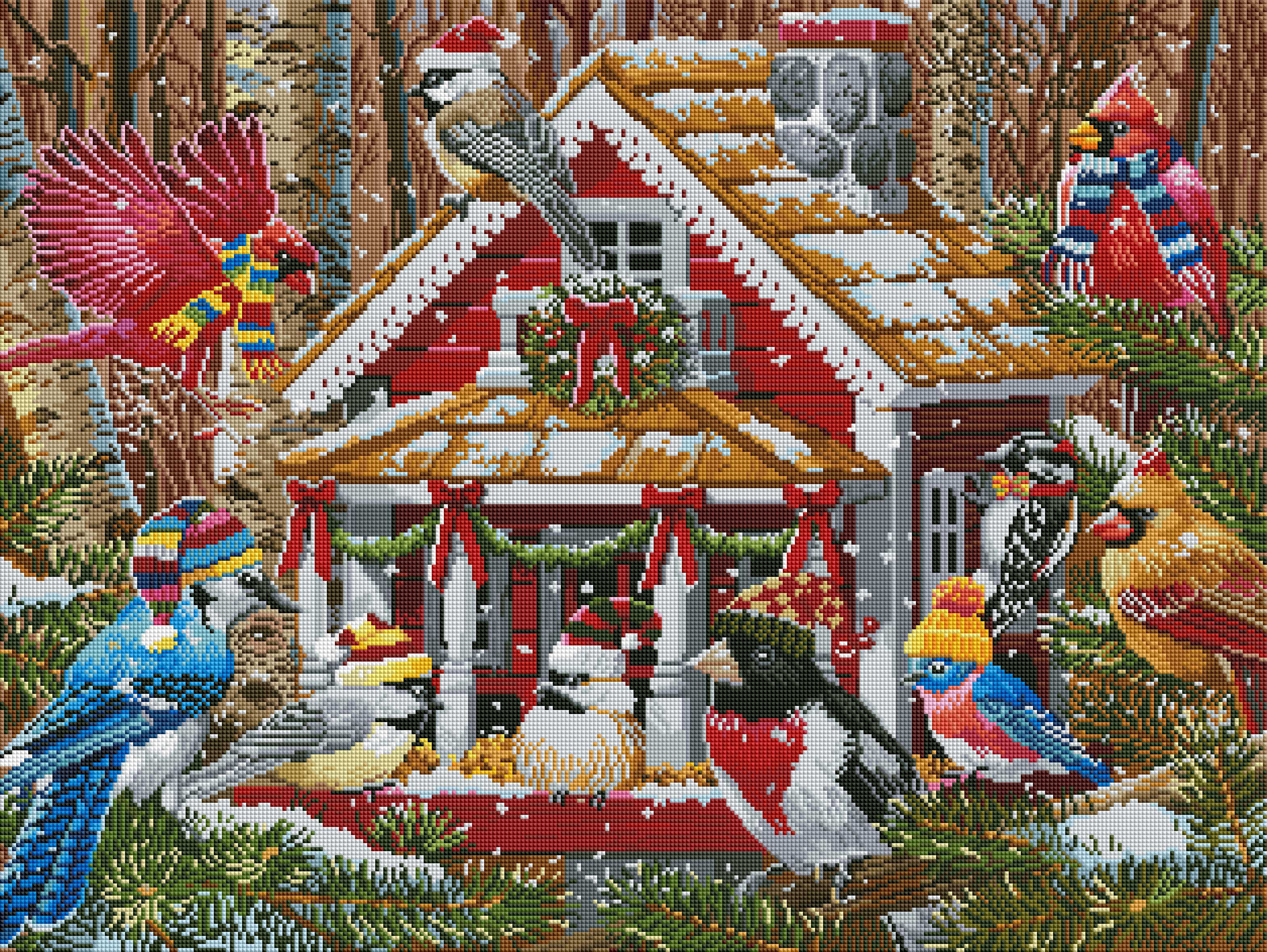 Christmas Birdhouse Gathering