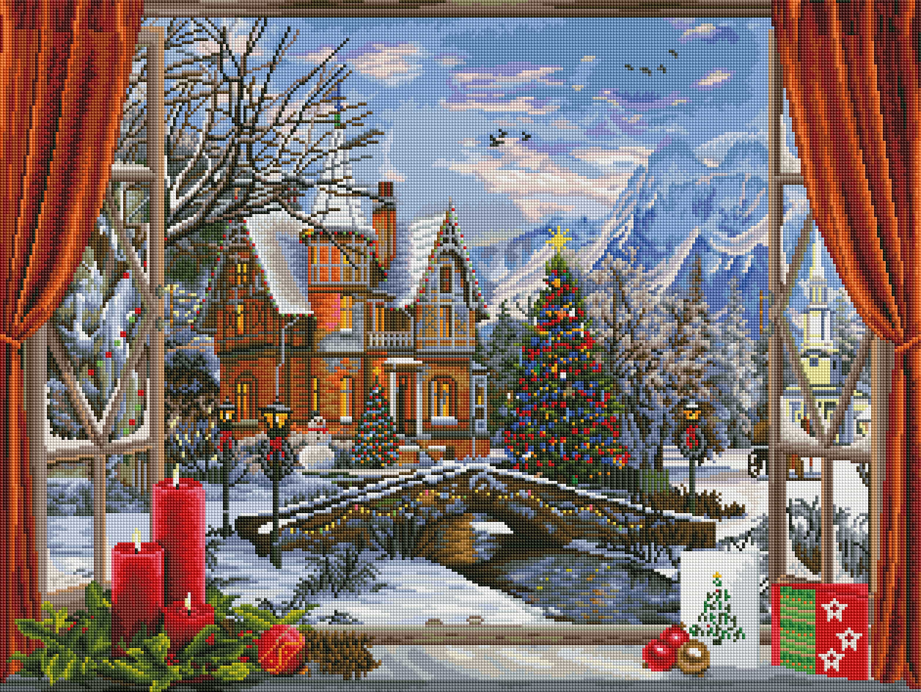 Christmas Mountain View