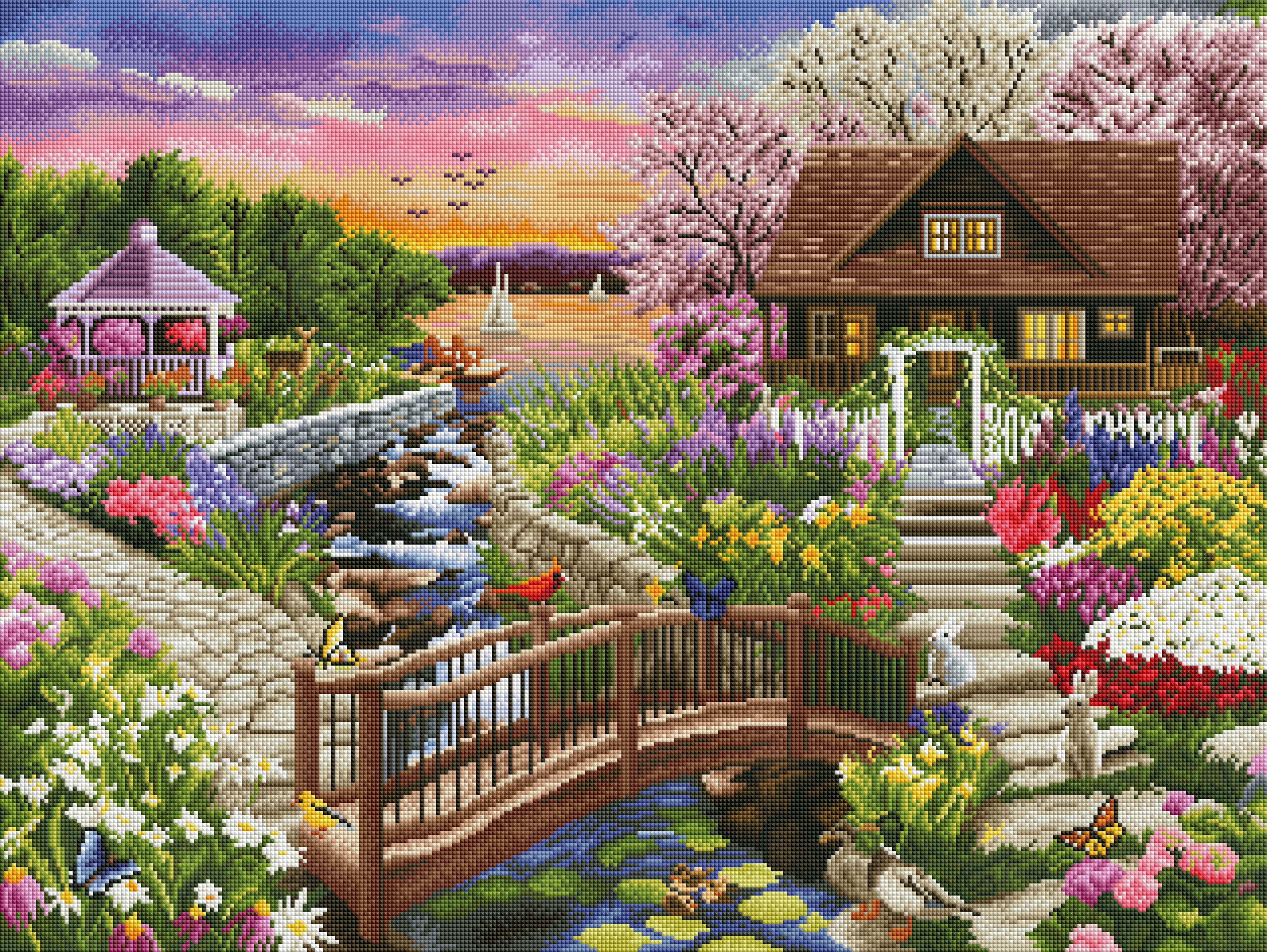 Spring Blooms on the Lake