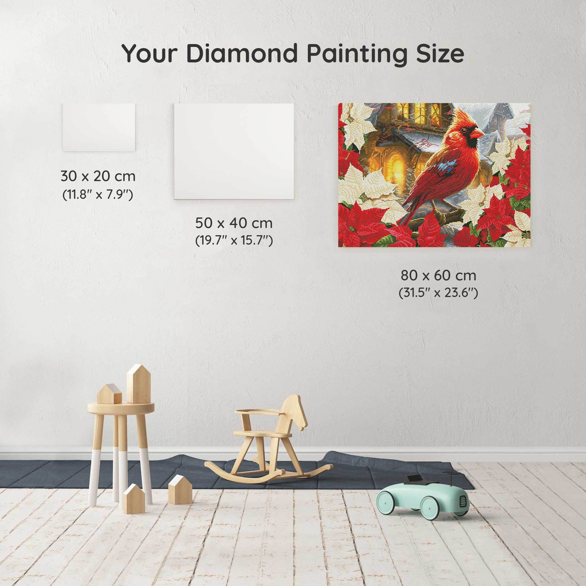 Autumn Snow Cardinal