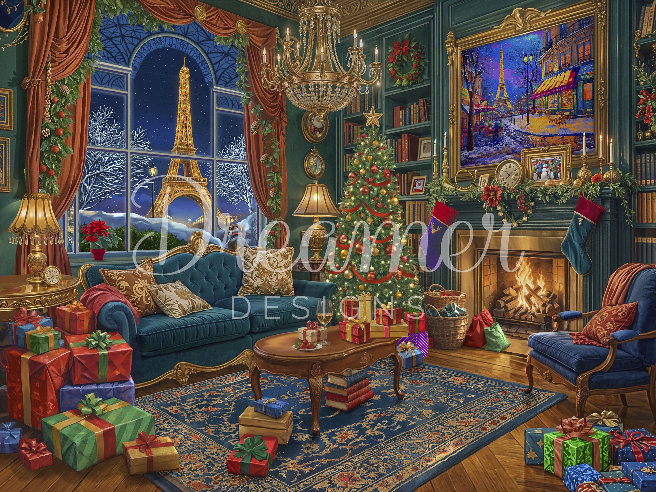 その他 Dreamer DESIGNS Christmas in Paris Bigelow-Illustrations---