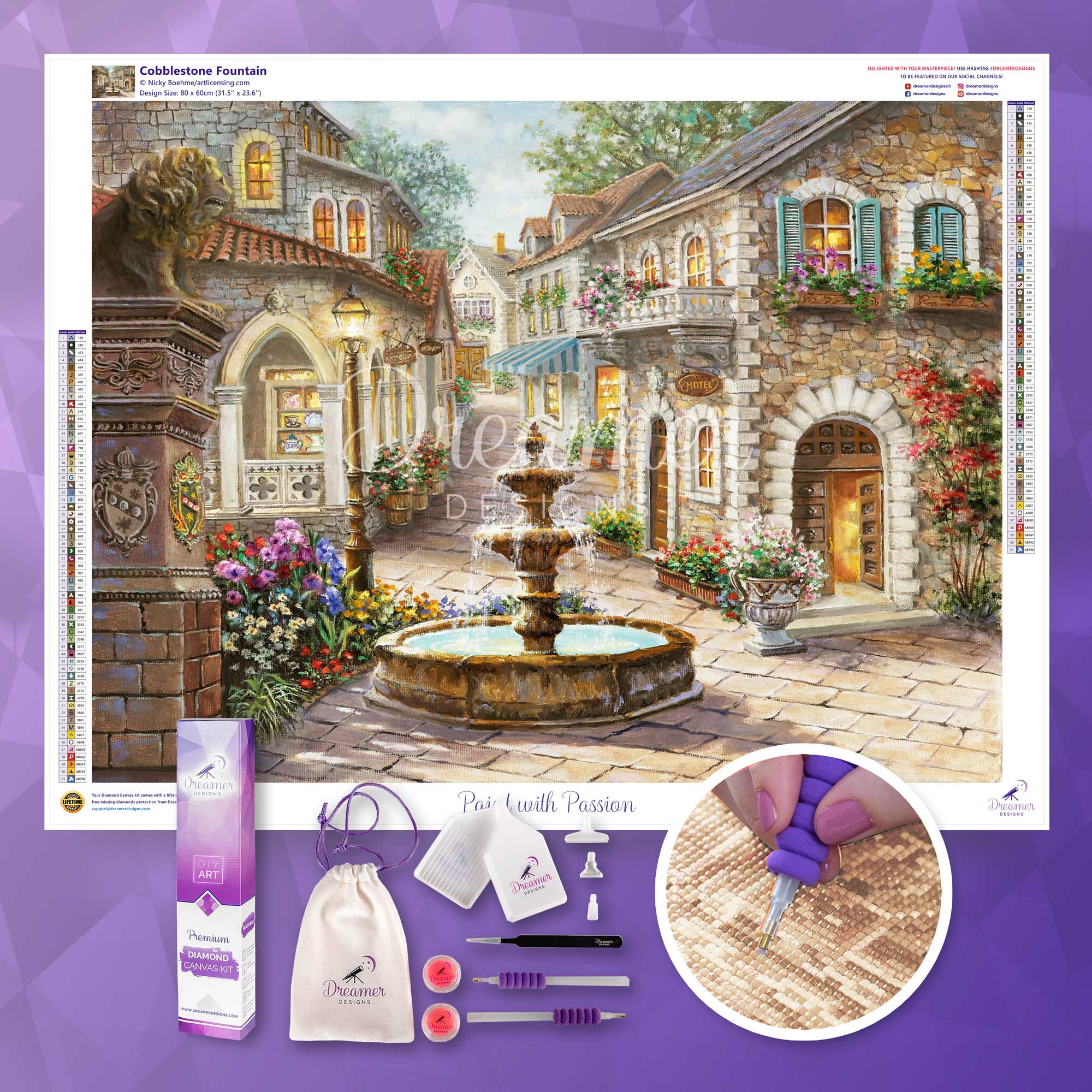 Cobblestone Fountain