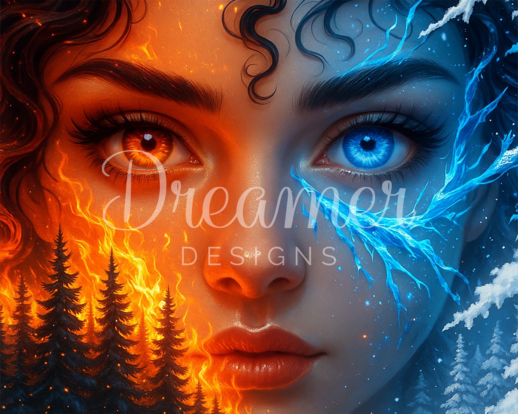 ダイヤモンドアート DreamerDESIGNS Fire and Ice