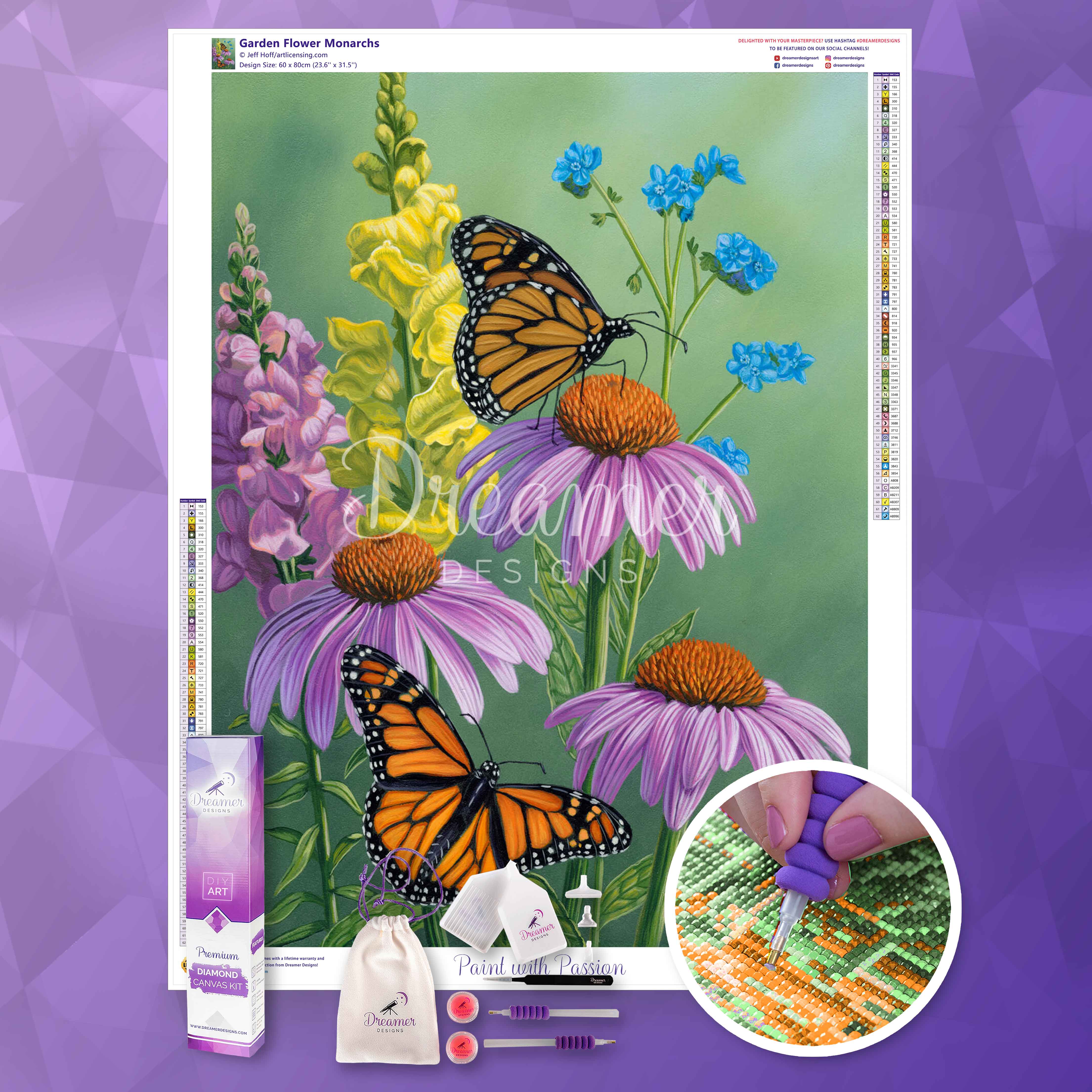 Garden Flower Monarchs