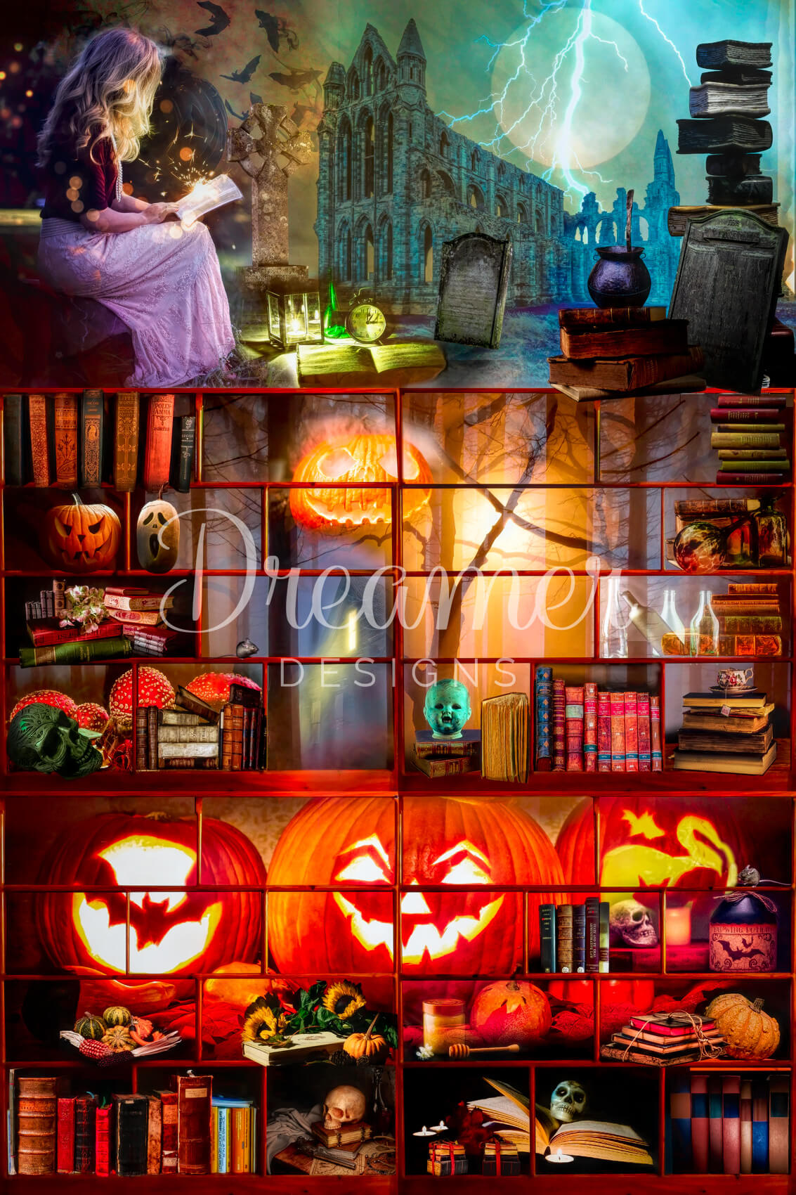Haunted Halloween Library