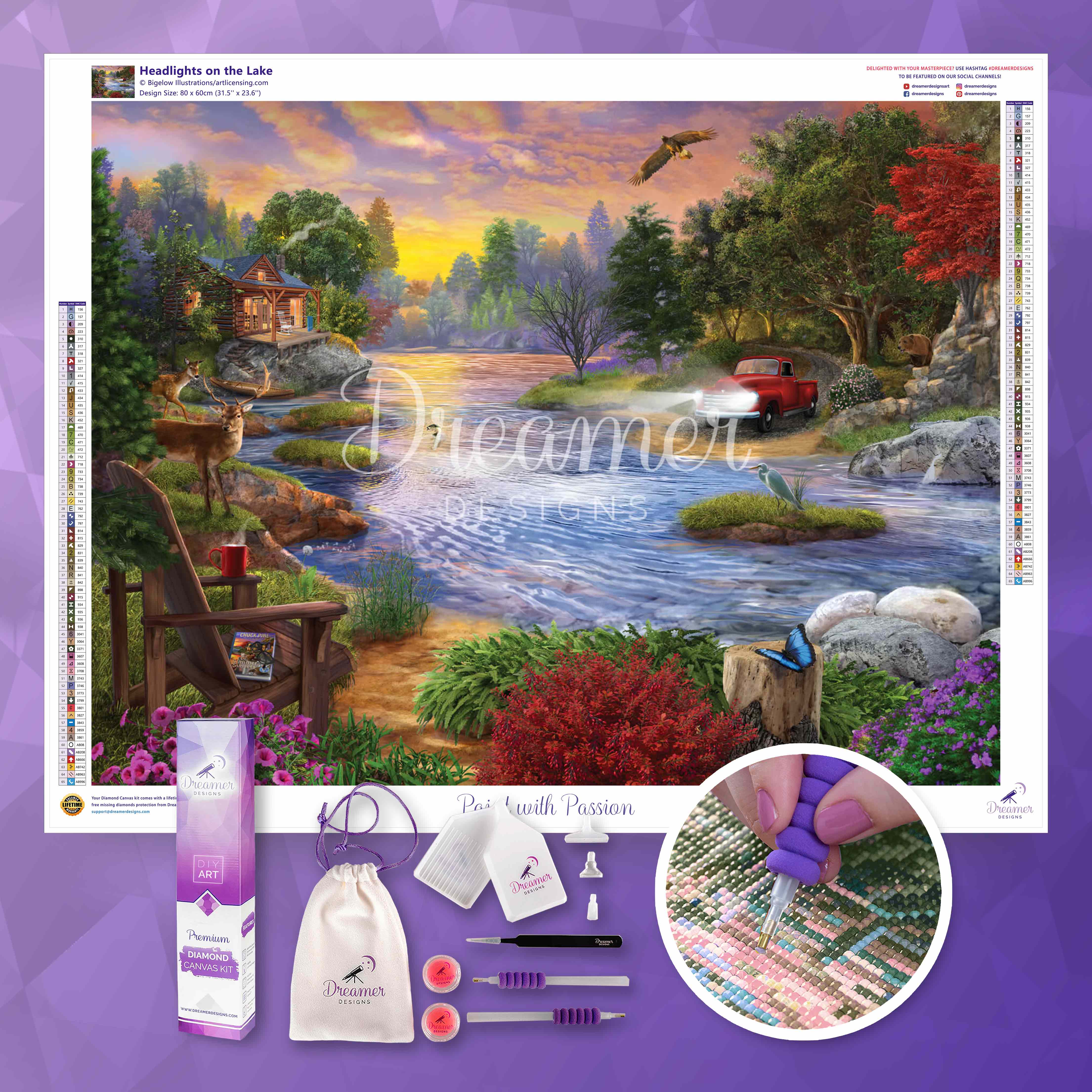 Headlights on the Lake