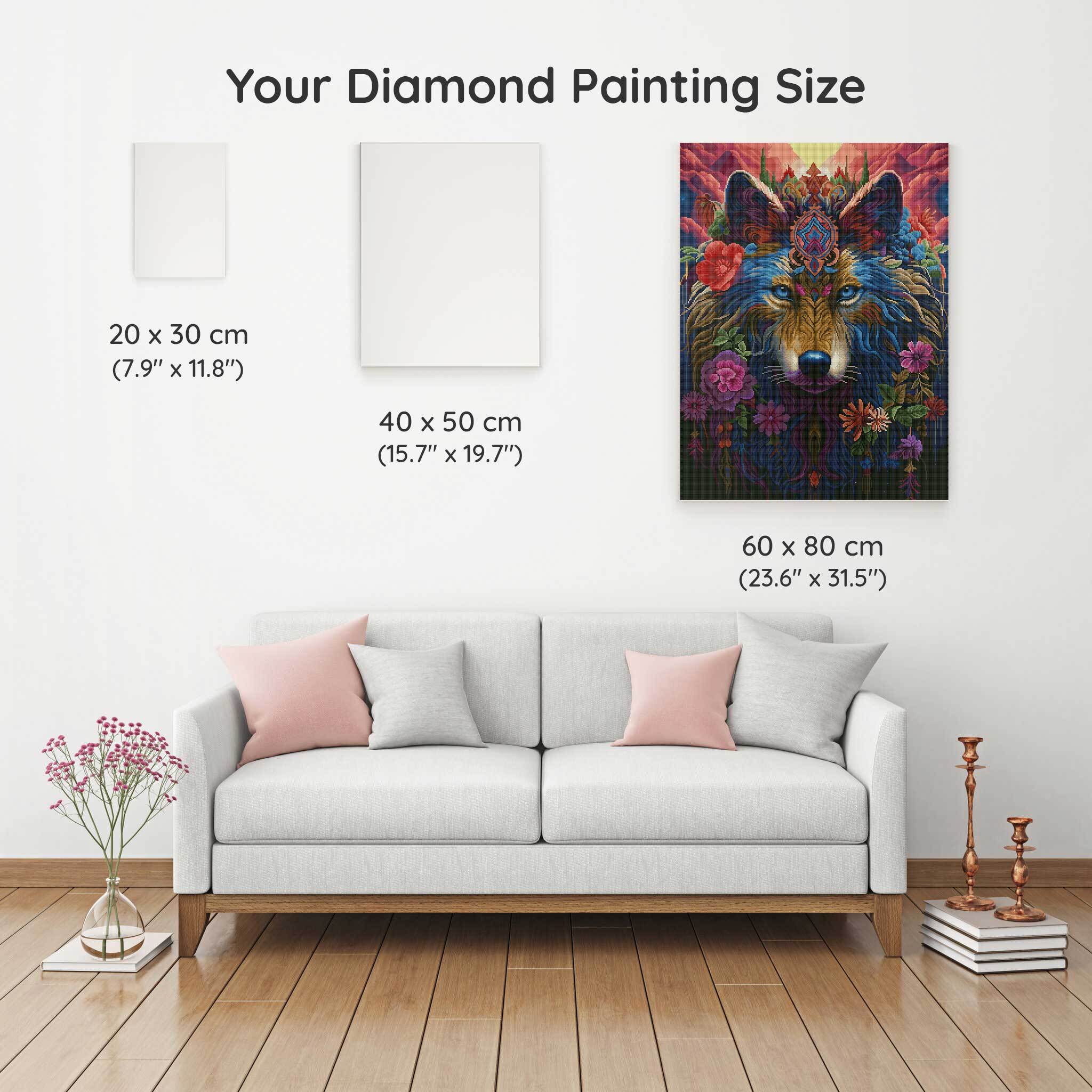 Mystical Colorful Wolf