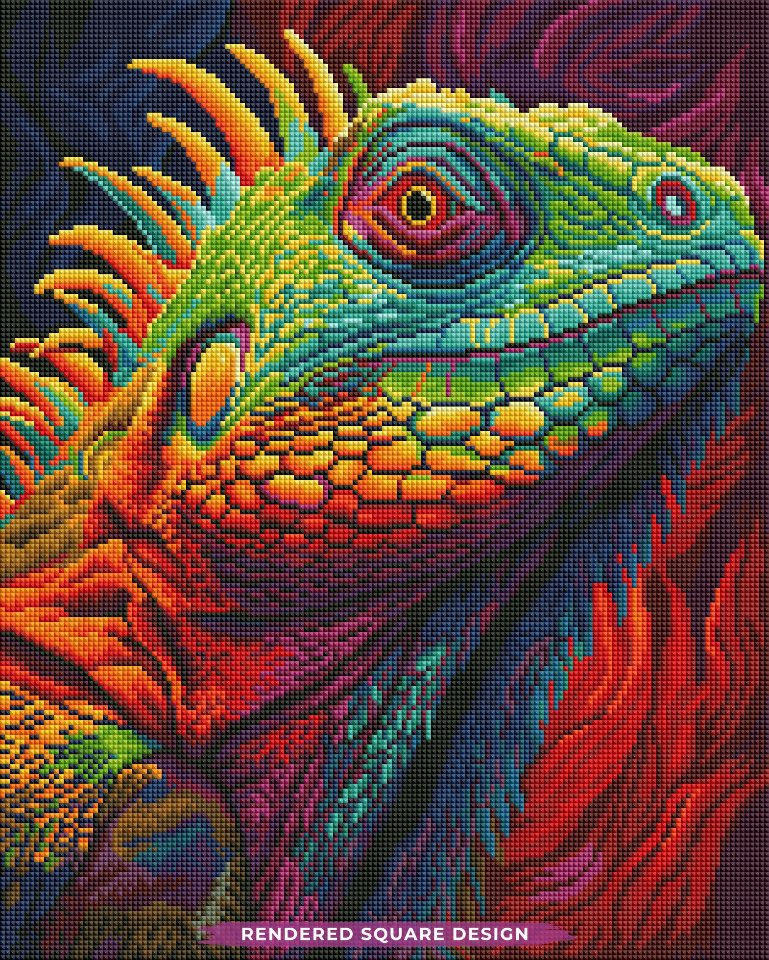 Neon Iguana