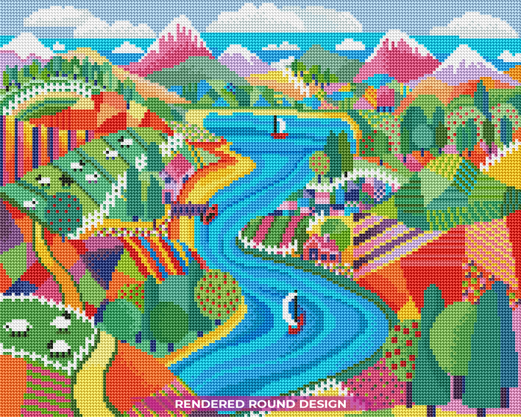 Pastel Patchwork Flock
