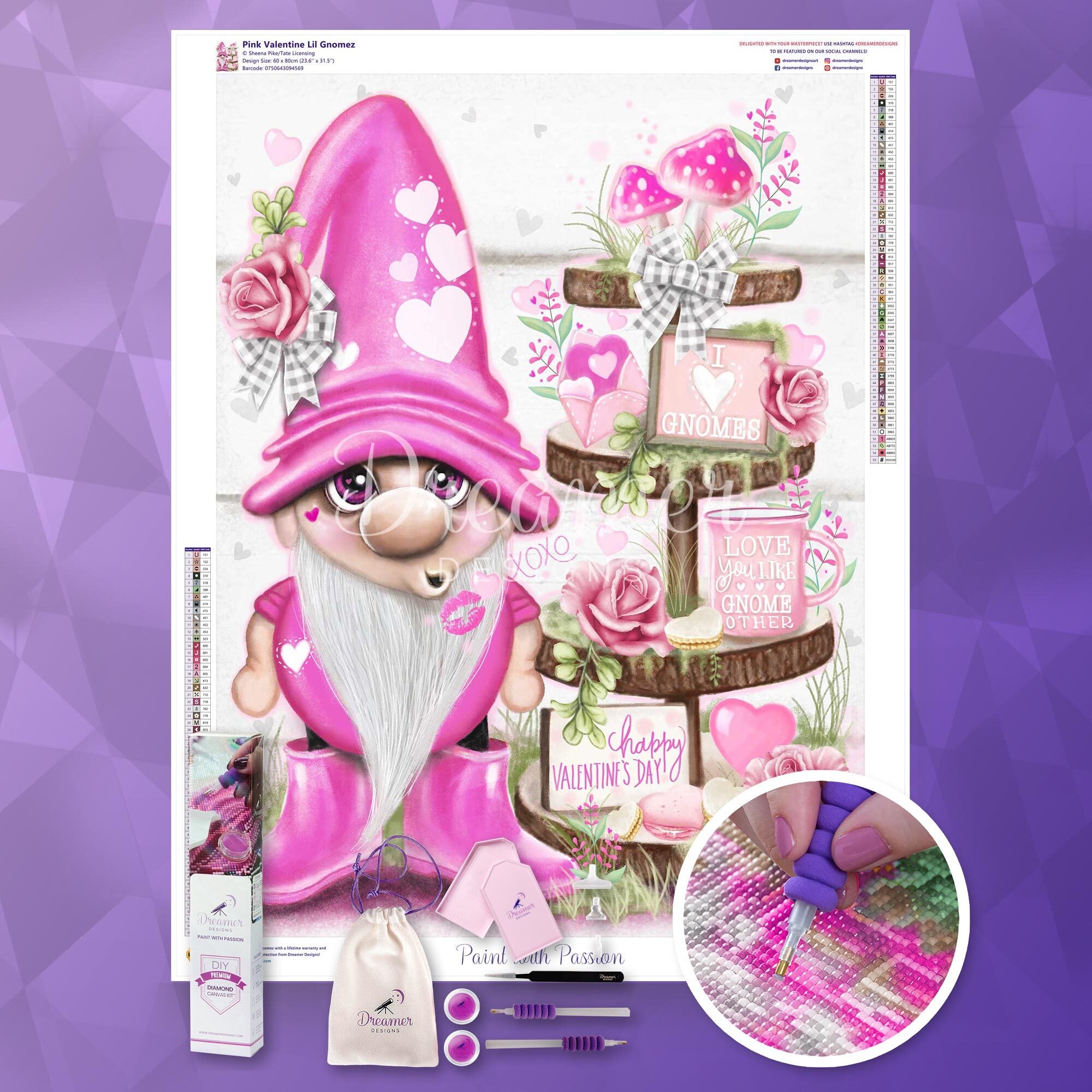 Pink Valentine Lil Gnomez