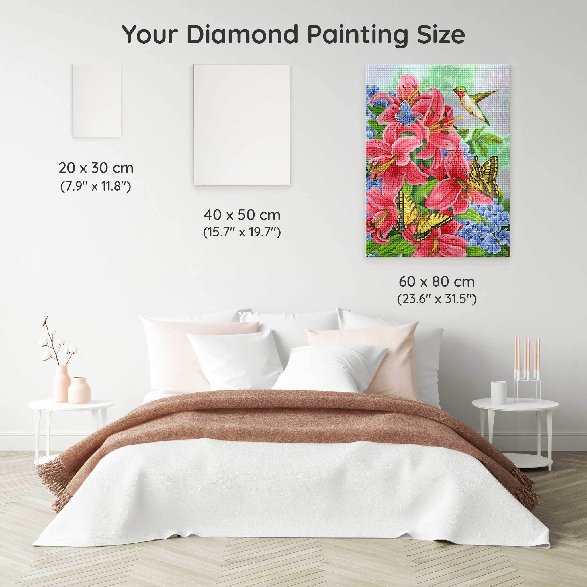 Swallowtails and Hummingbird