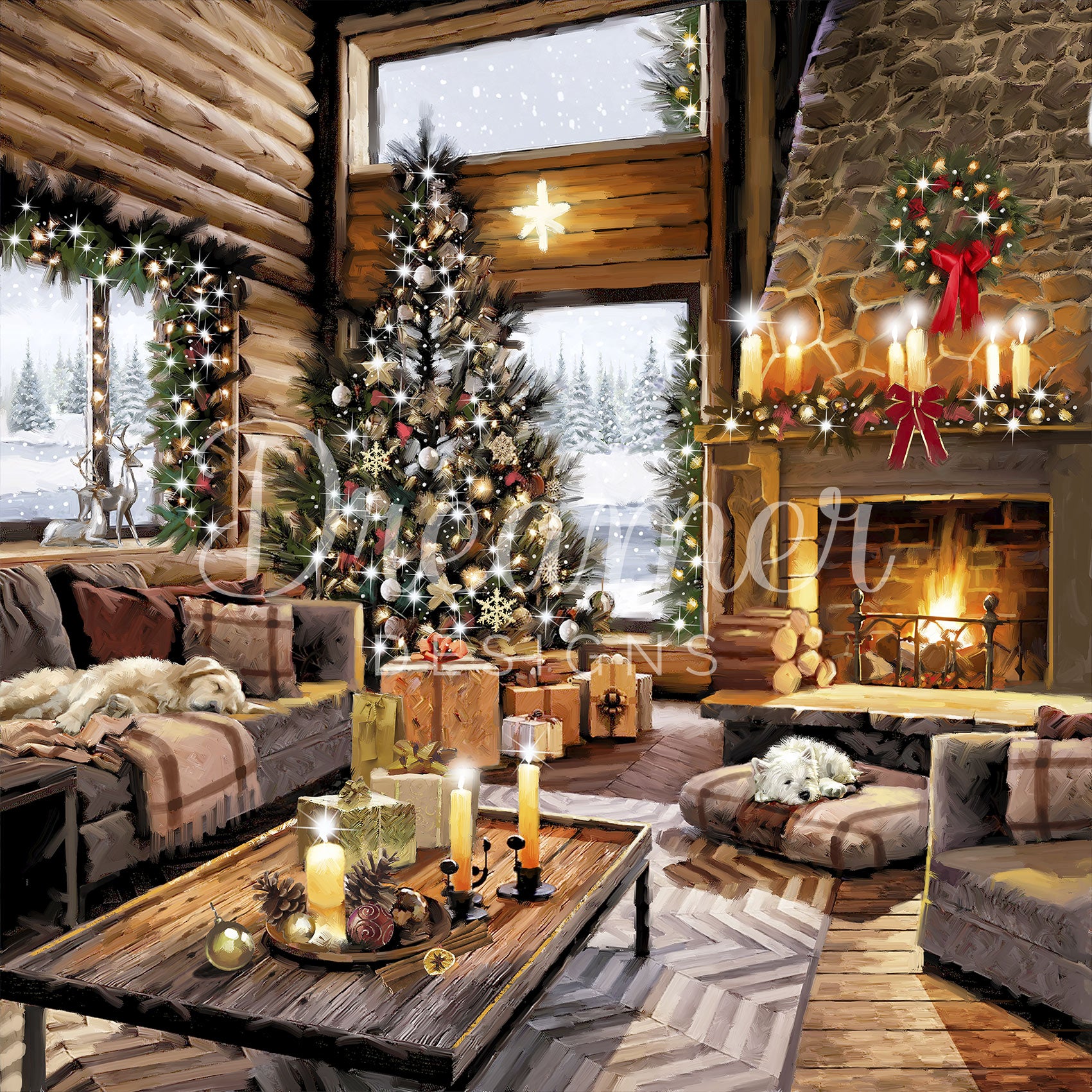 Christmas At The Cabin, image size:1701x1701