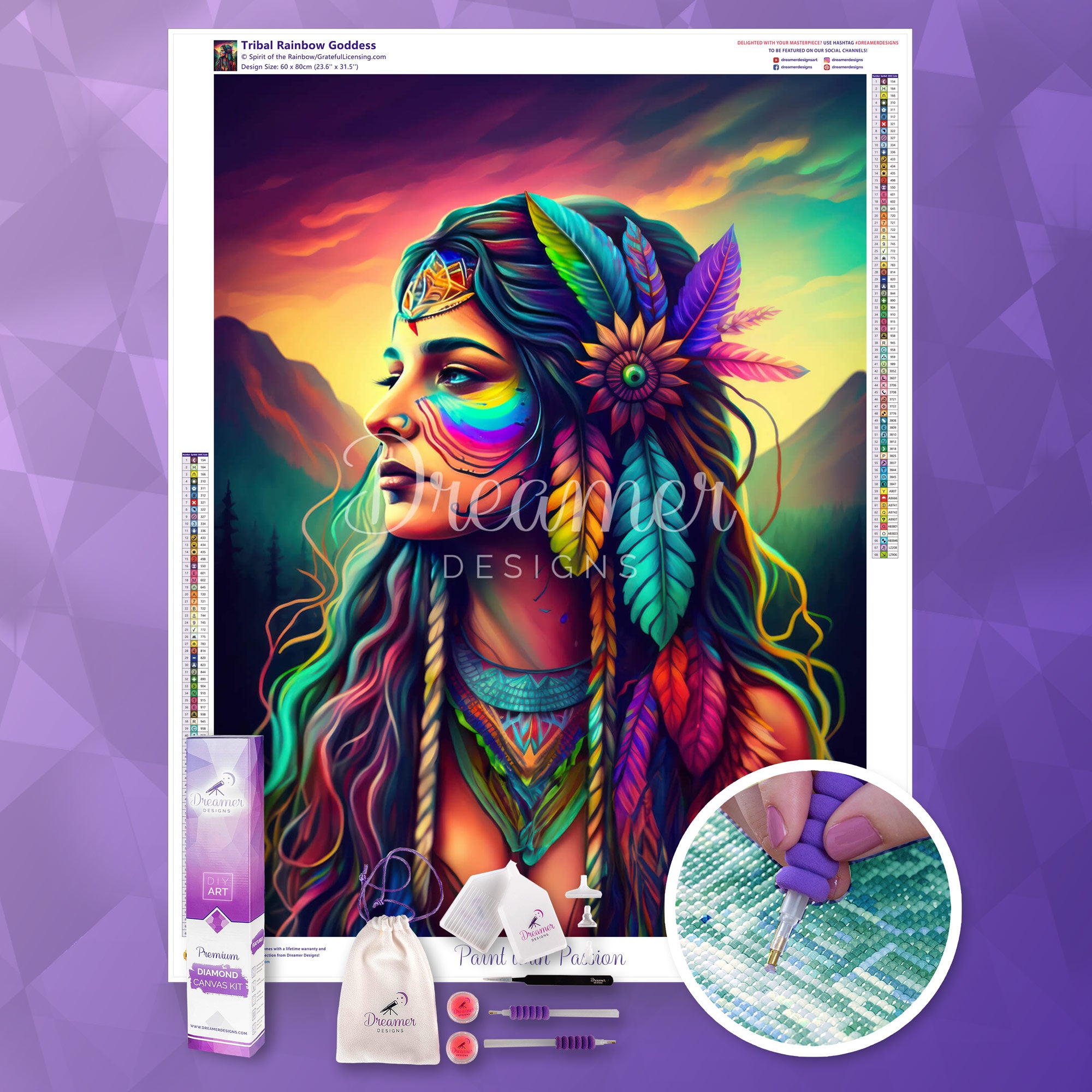 Tribal Rainbow Goddess