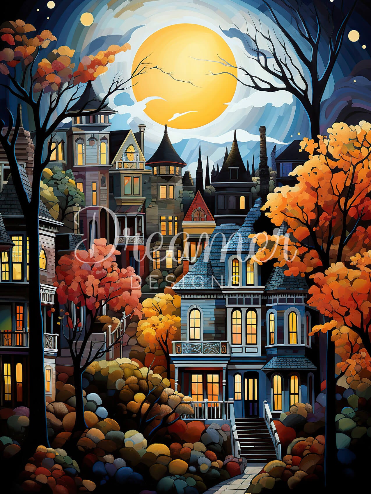 Village Under the Moon