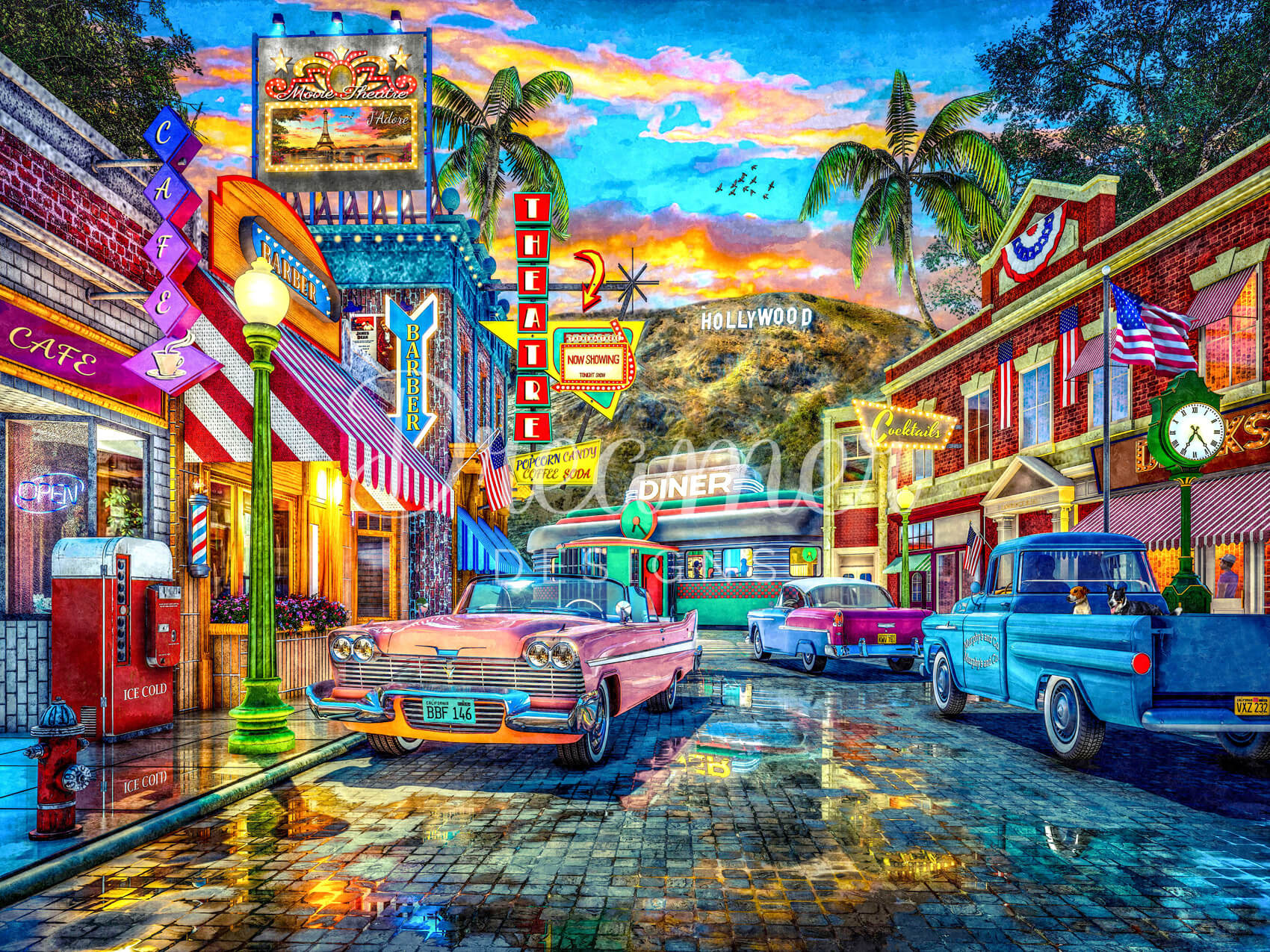 1950s Hollywood Street