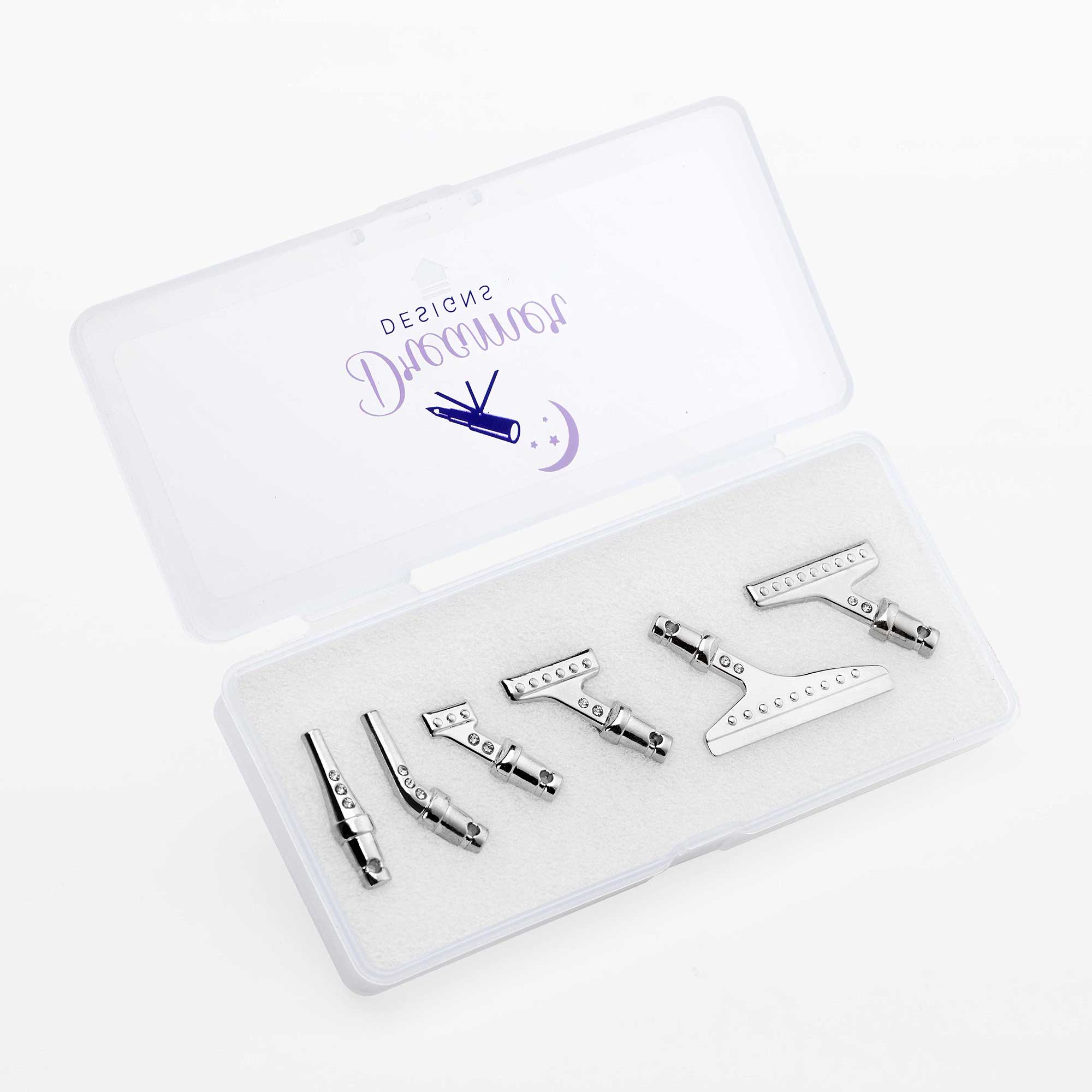 Stainless Tip Set - Bent Diamond Silver Edition