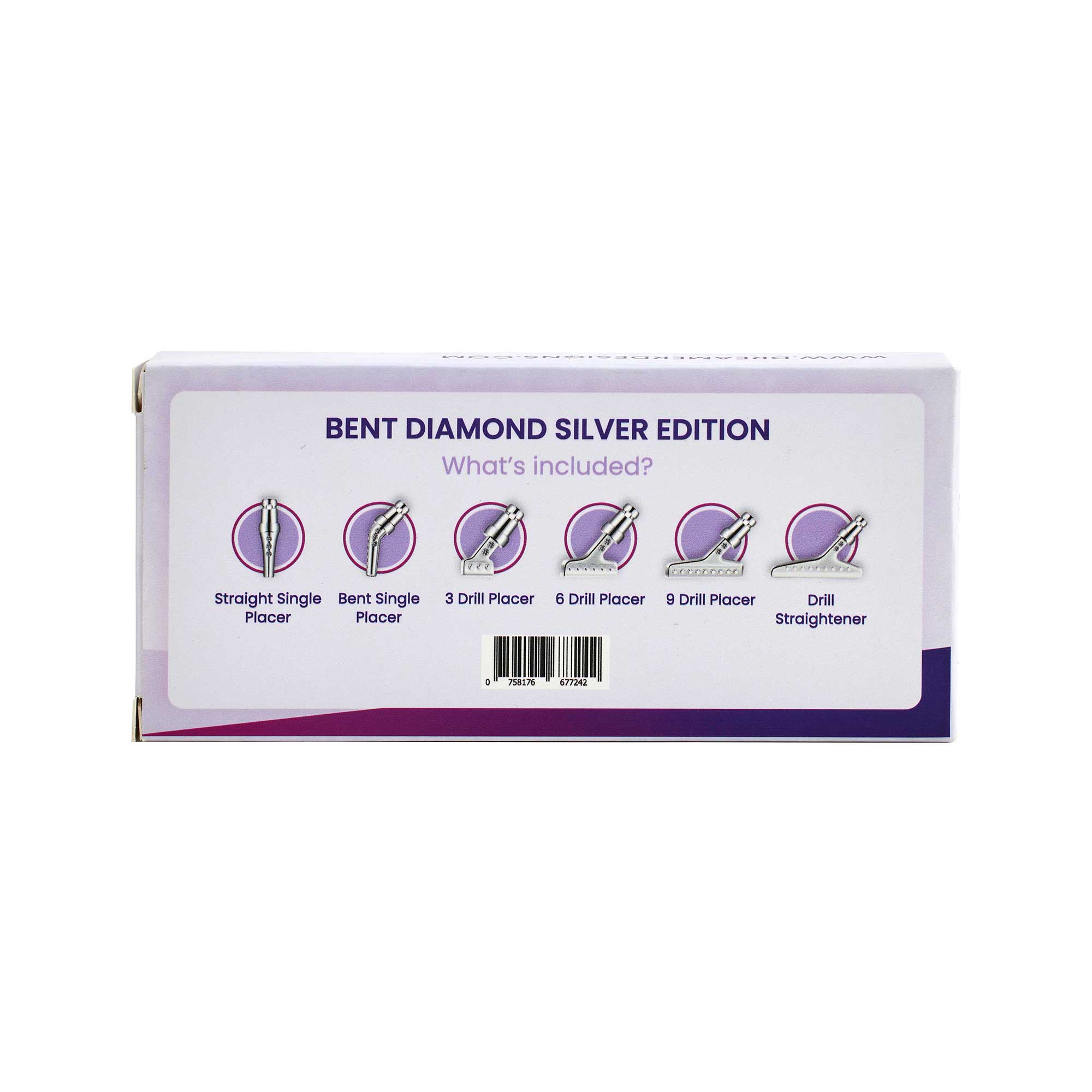 Stainless Tip Set - Bent Diamond Silver Edition