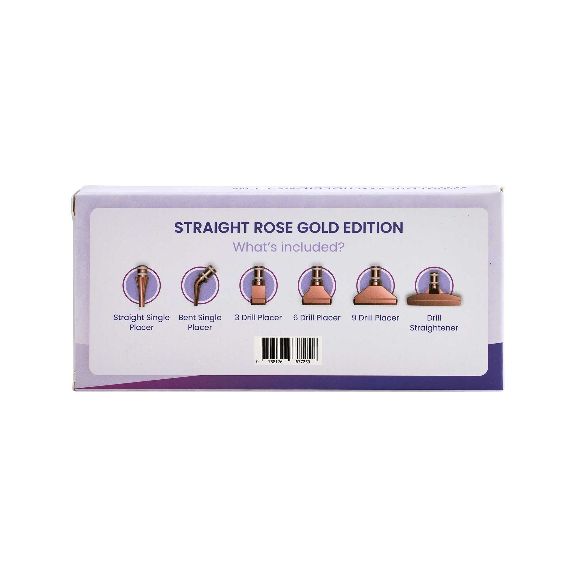 Stainless Tip Set - Straight Rose Gold Edition