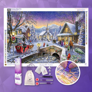 Christmas Home Village, 5D Diamond Painting Kits