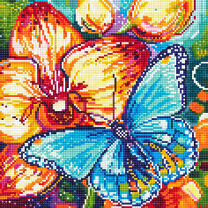 Butterfly Orchid Fantasy Diamond Painting Kit - Dreamer Designs