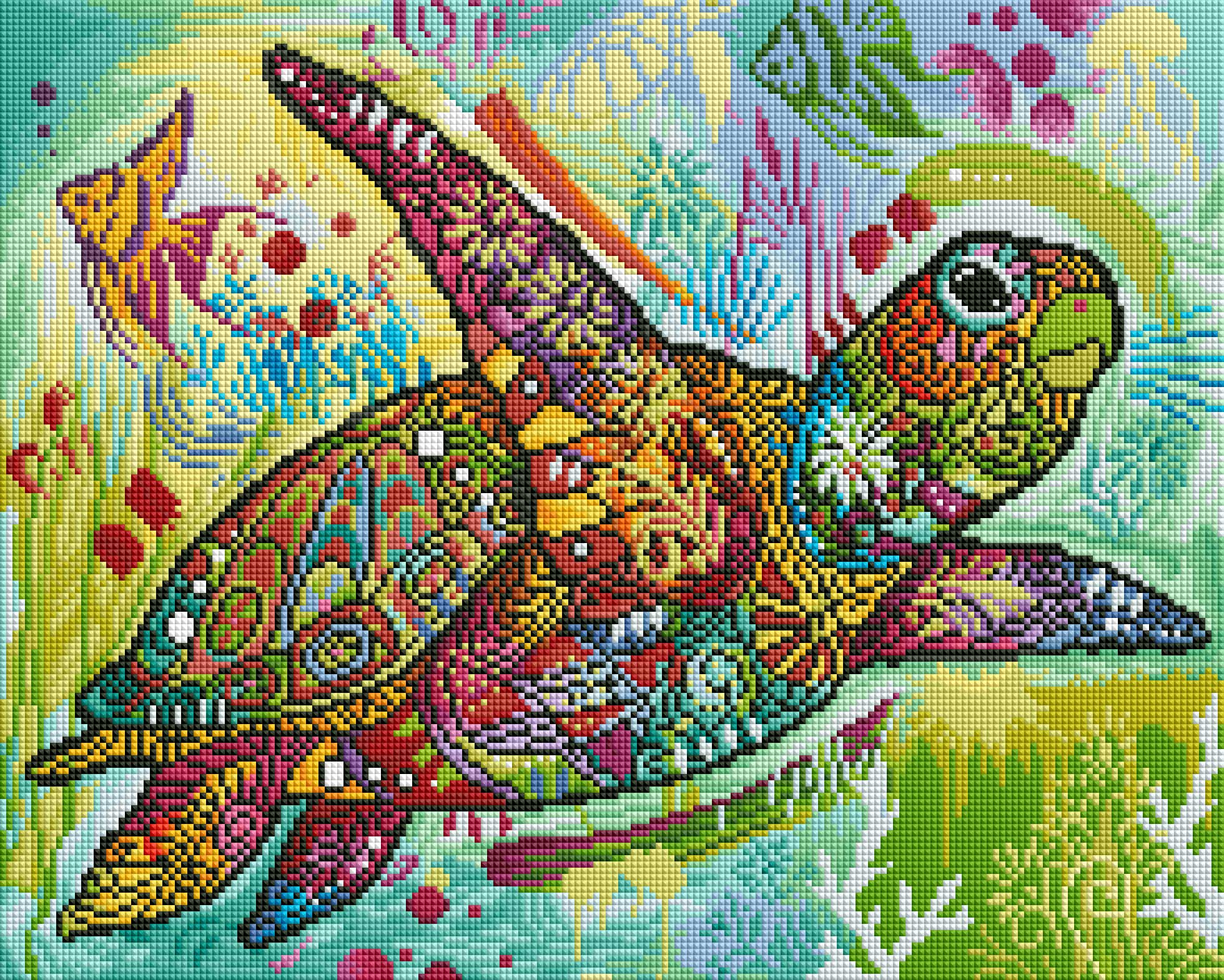 Psychedelic Sea Turtle