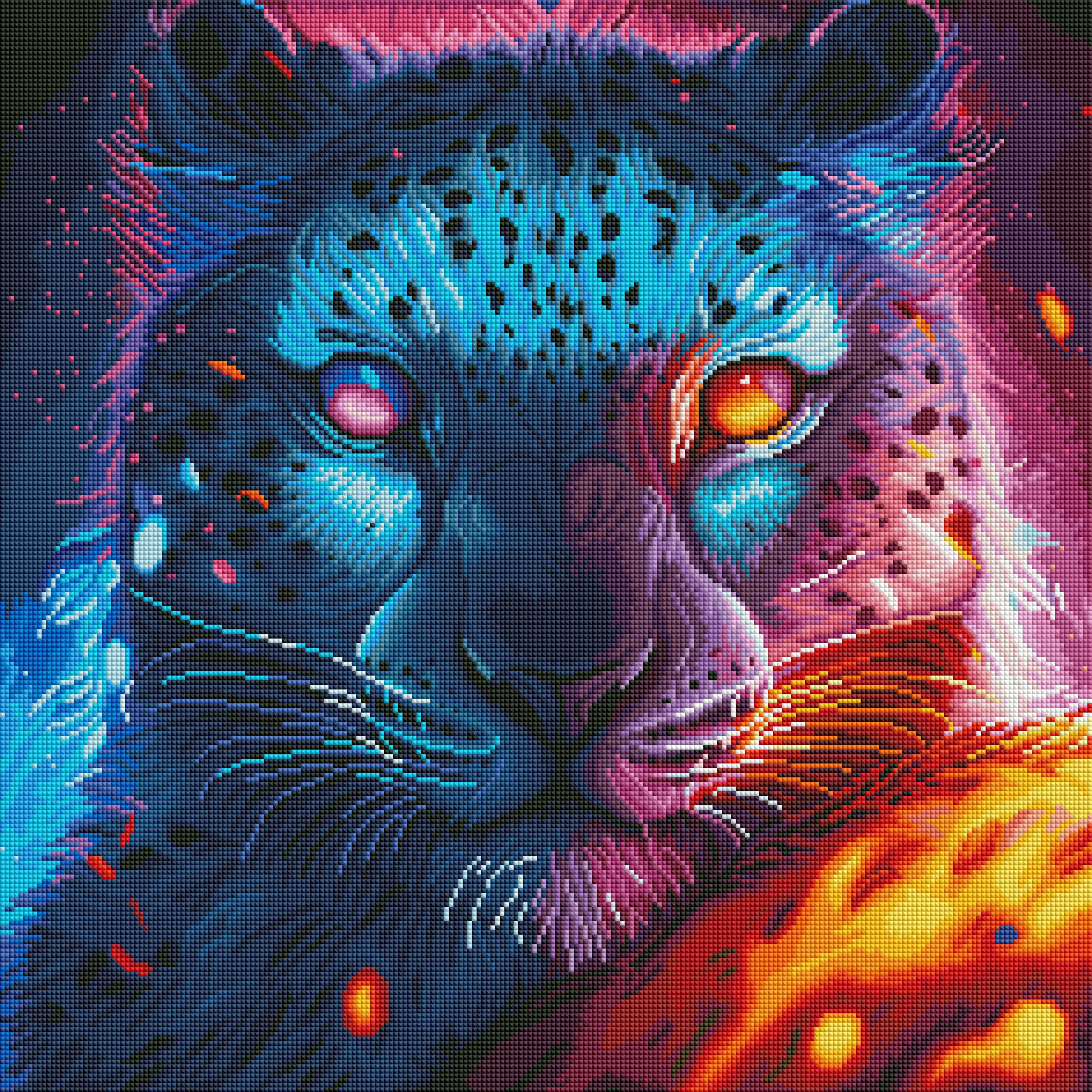 Glowing Snow Leopard