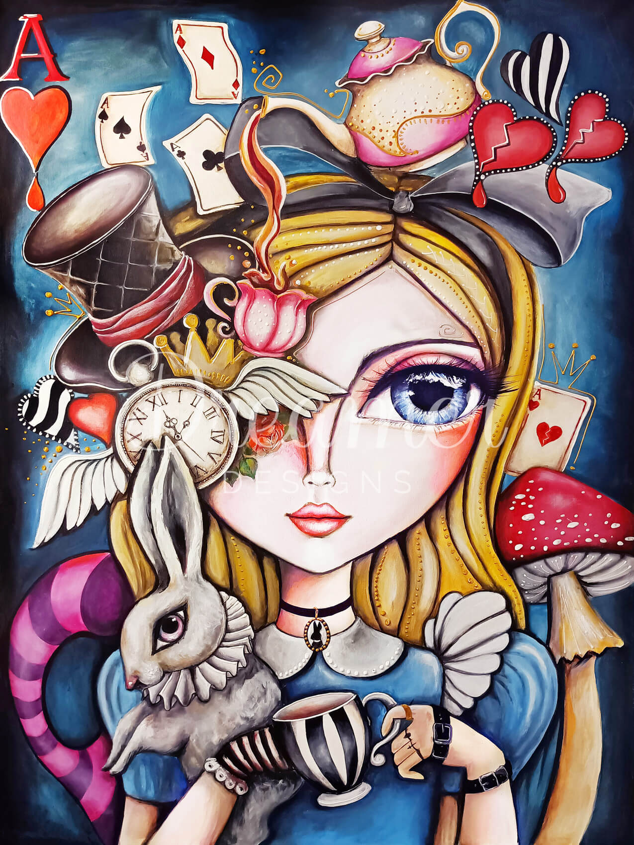 EXTRA LARGE~ DAD#124 Alice In Wonderland Tea Time Diamond Art Painting –  Diamond Art Dreams