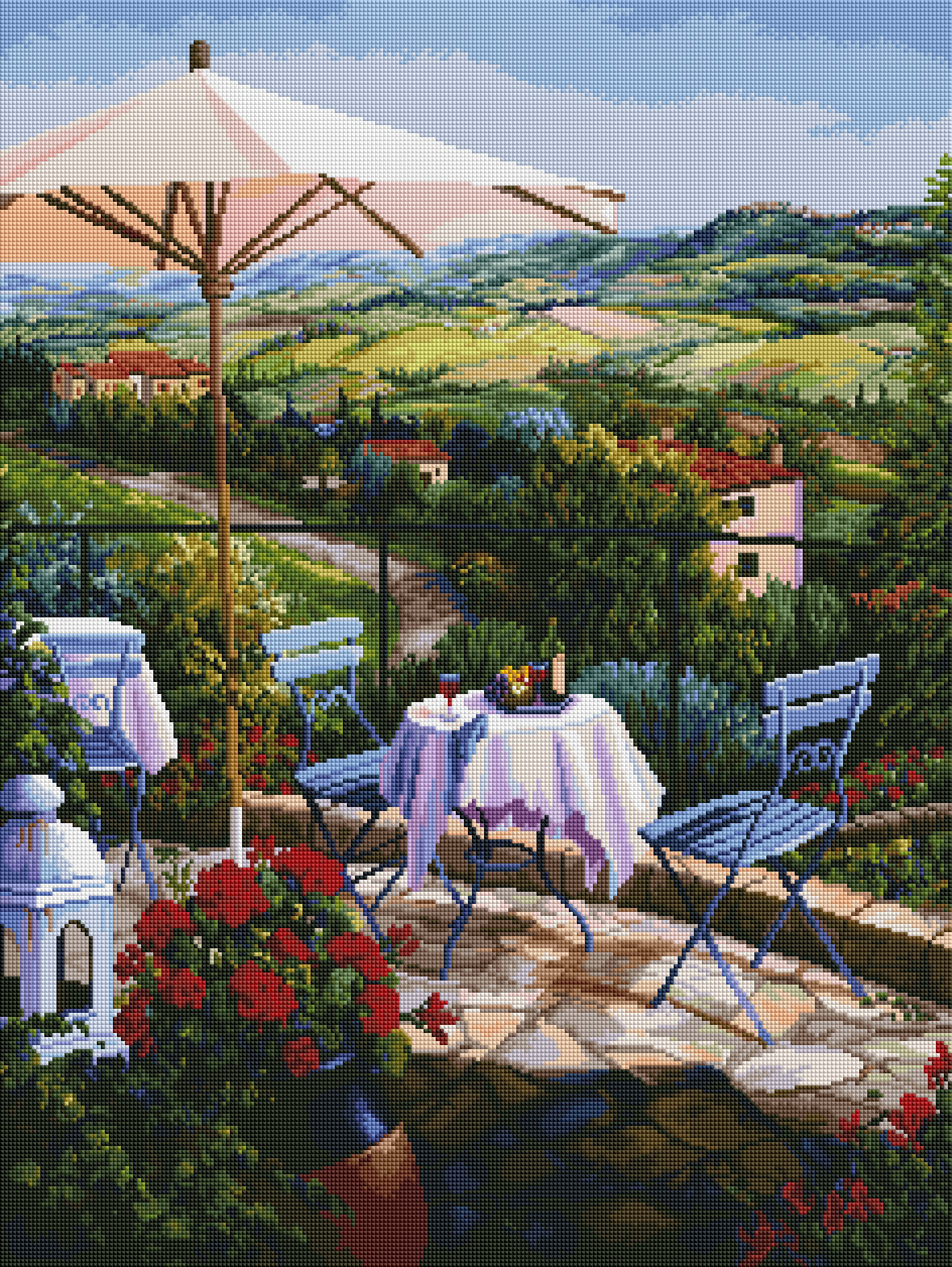 Balcony Overlooking Vineyards