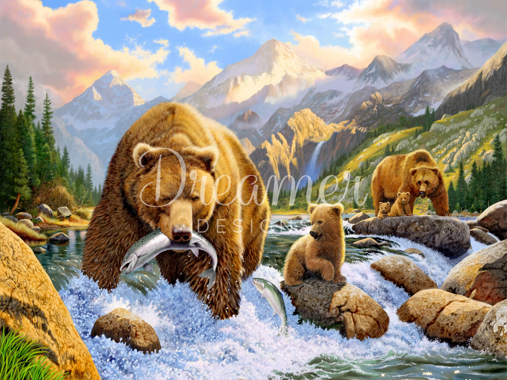 Bear Salmon Fishing
