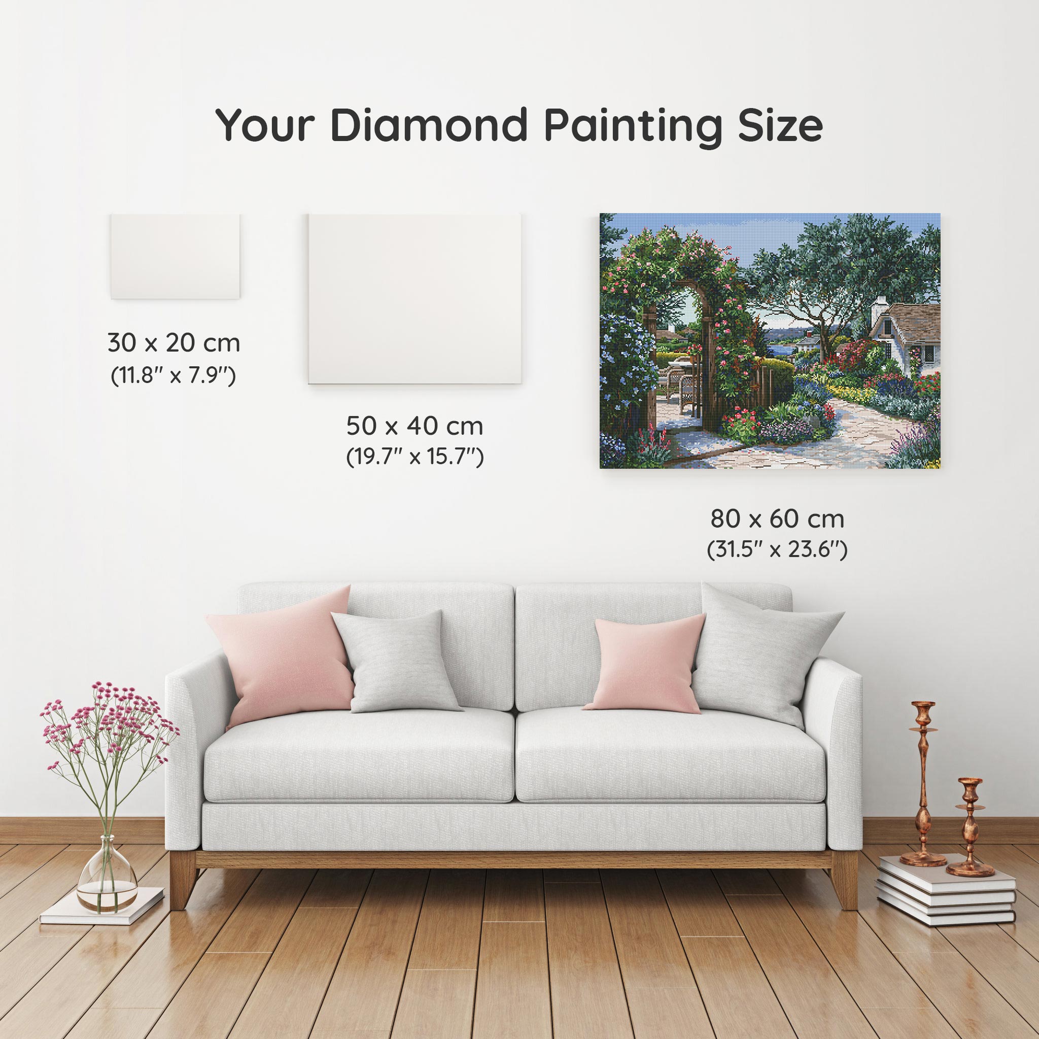 English Garden with Trellis