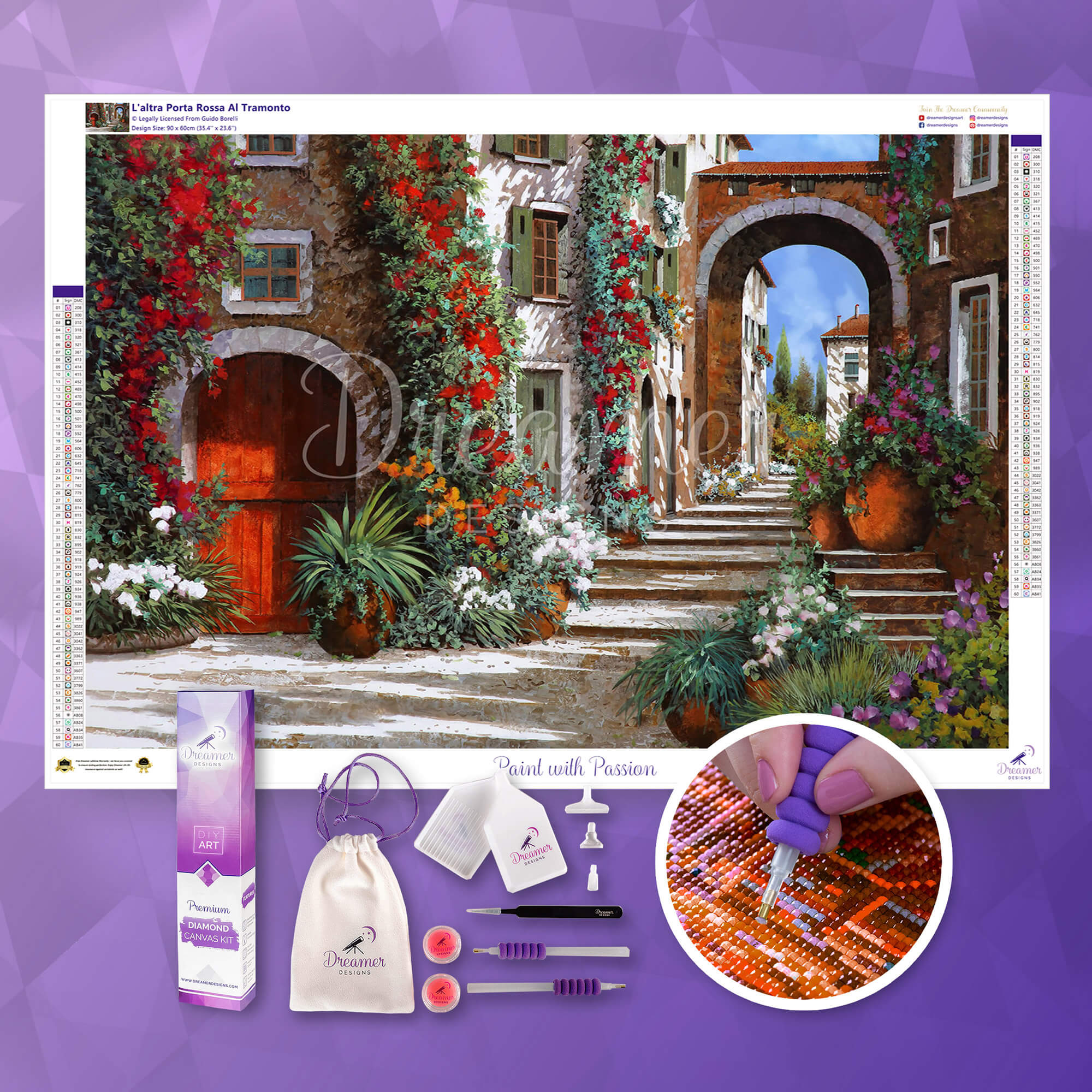 L'altra Porta Rossa Al Tramonto