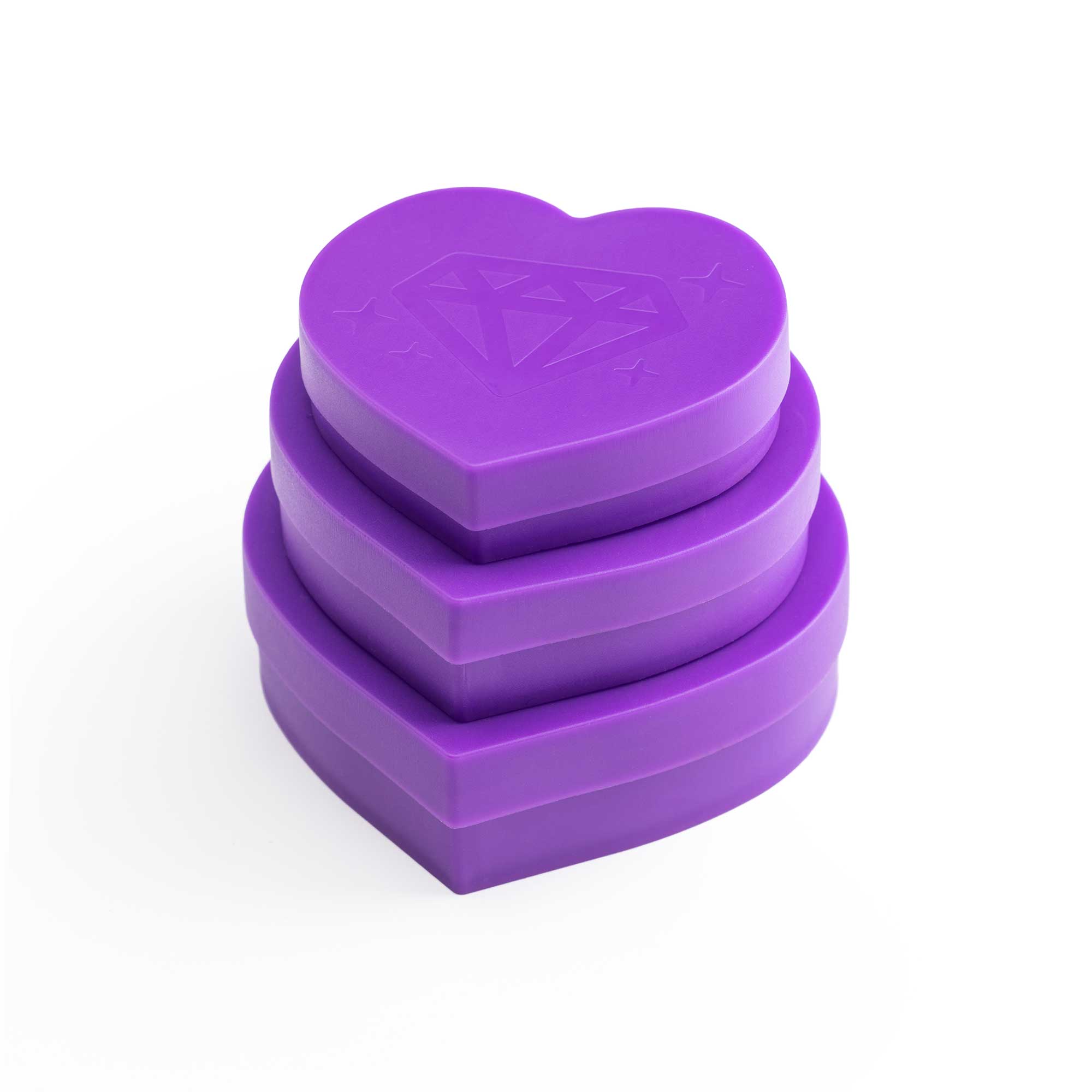 Heart Diamond Tray Set (3 Sizes)