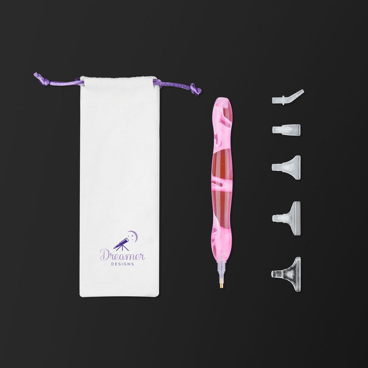 Pink Swirl Drill Pen