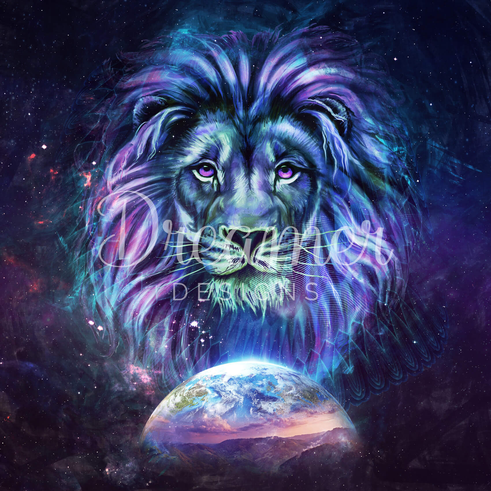 Psychedelic Lion