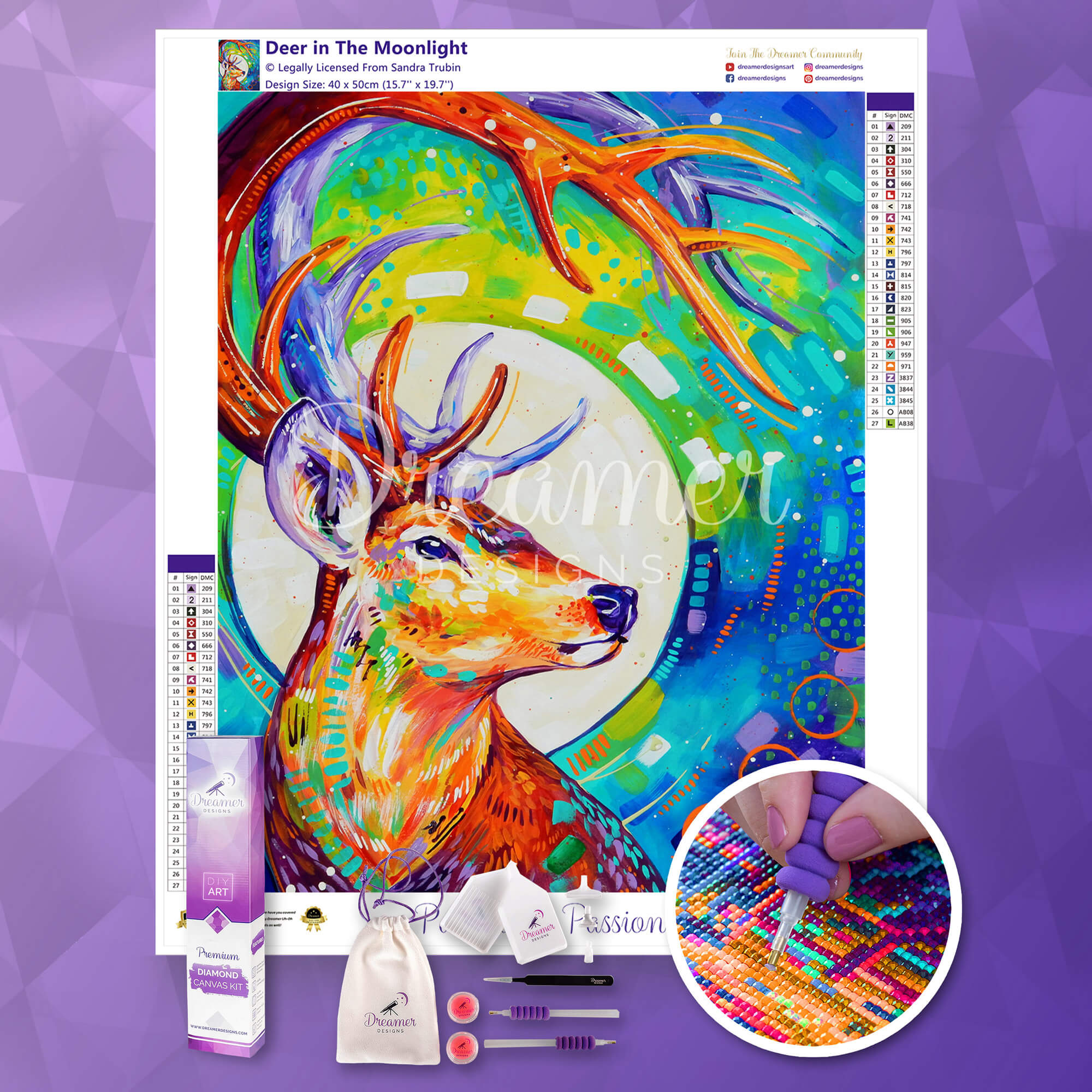 Deer in The Moonlight