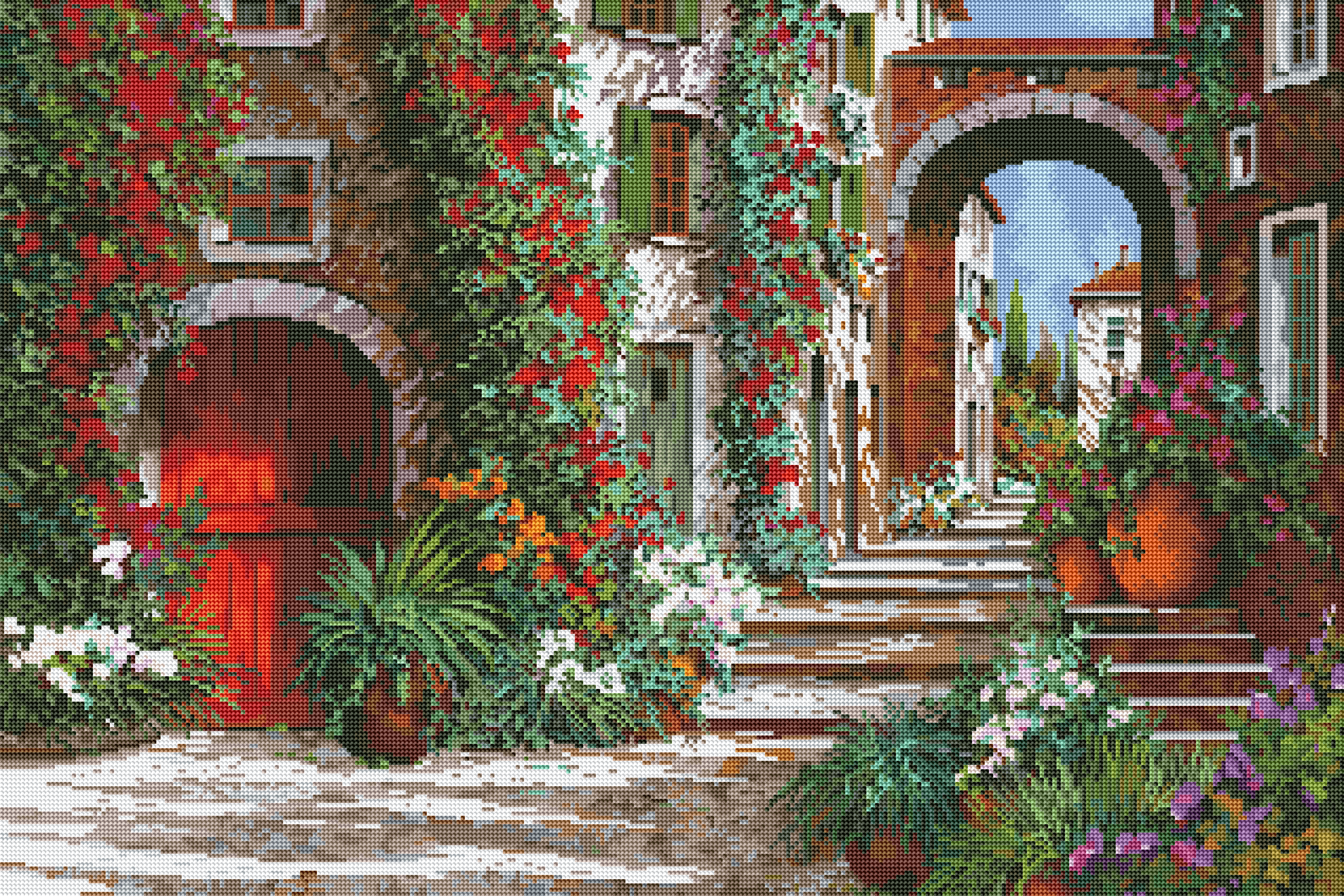 L'altra Porta Rossa Al Tramonto