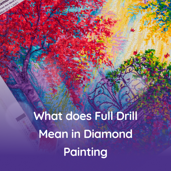 What does Full Drill Mean in Diamond Painting or Full Coverage