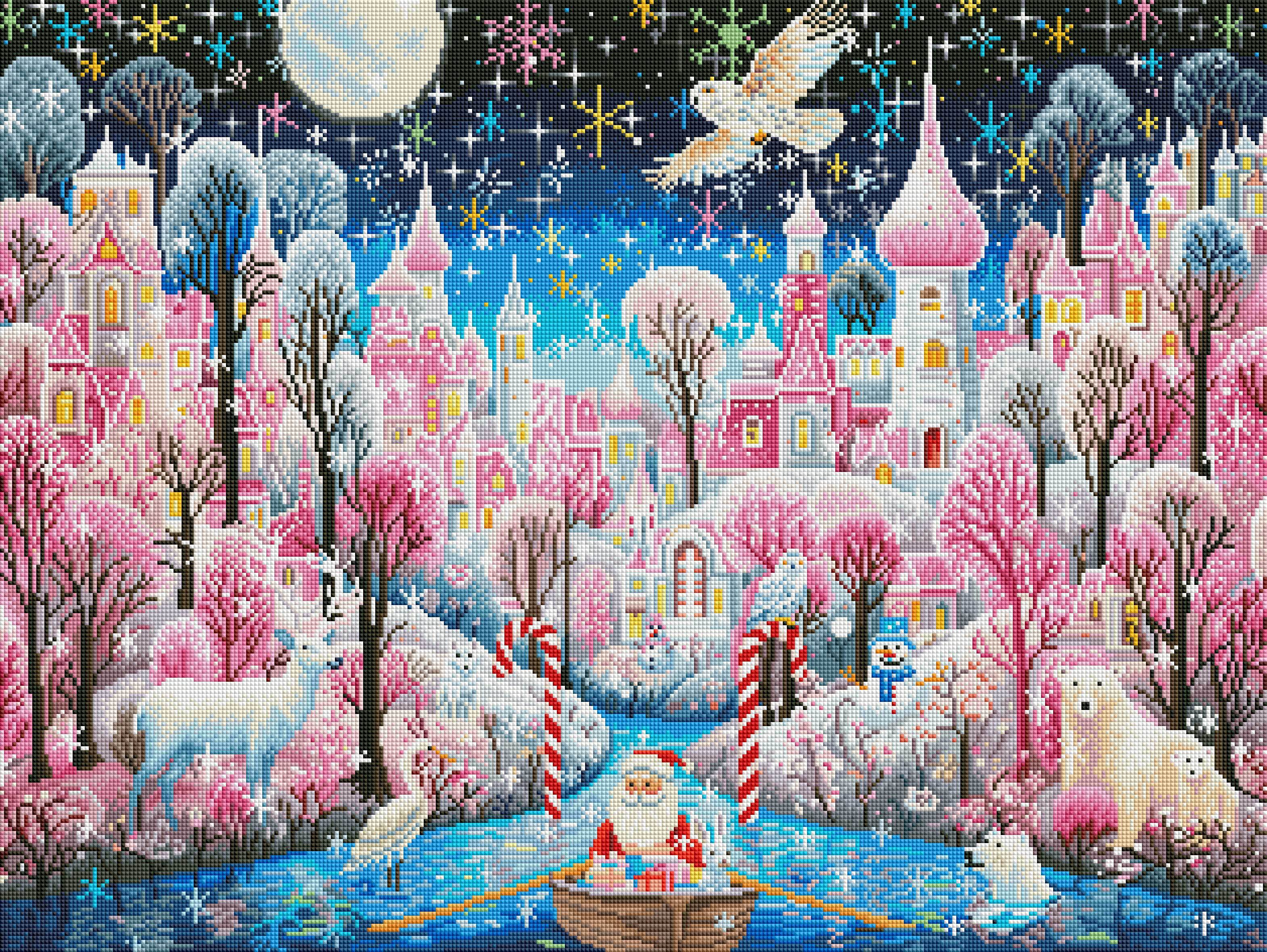 ドリーマーデザイン　CandyCaneCastle　#ダイヤモンドアートクラブ ドリーマーデザイン CandyCaneCastle #ダイヤモンドアートクラブ A1307