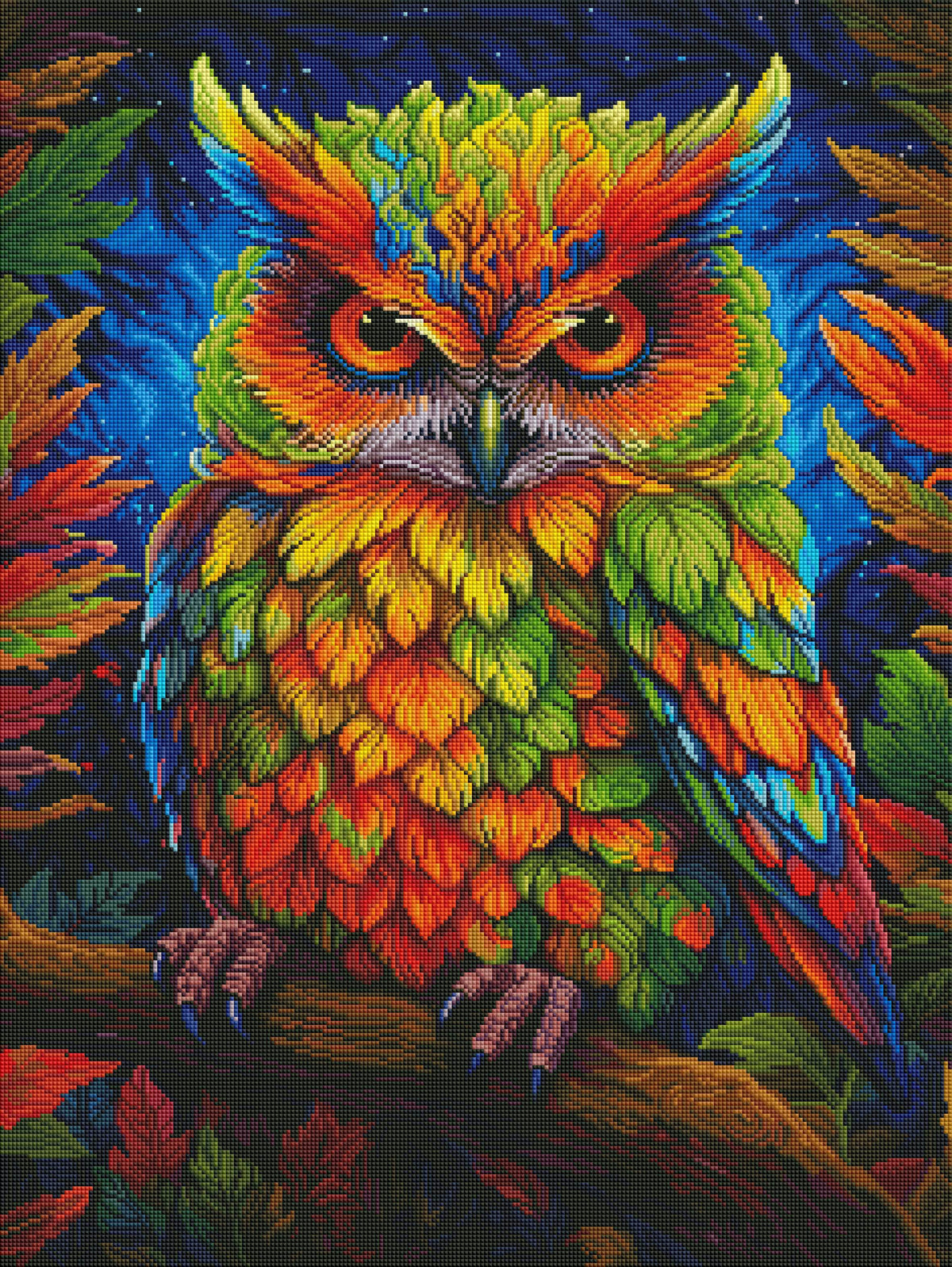 Leafy Owl at Night