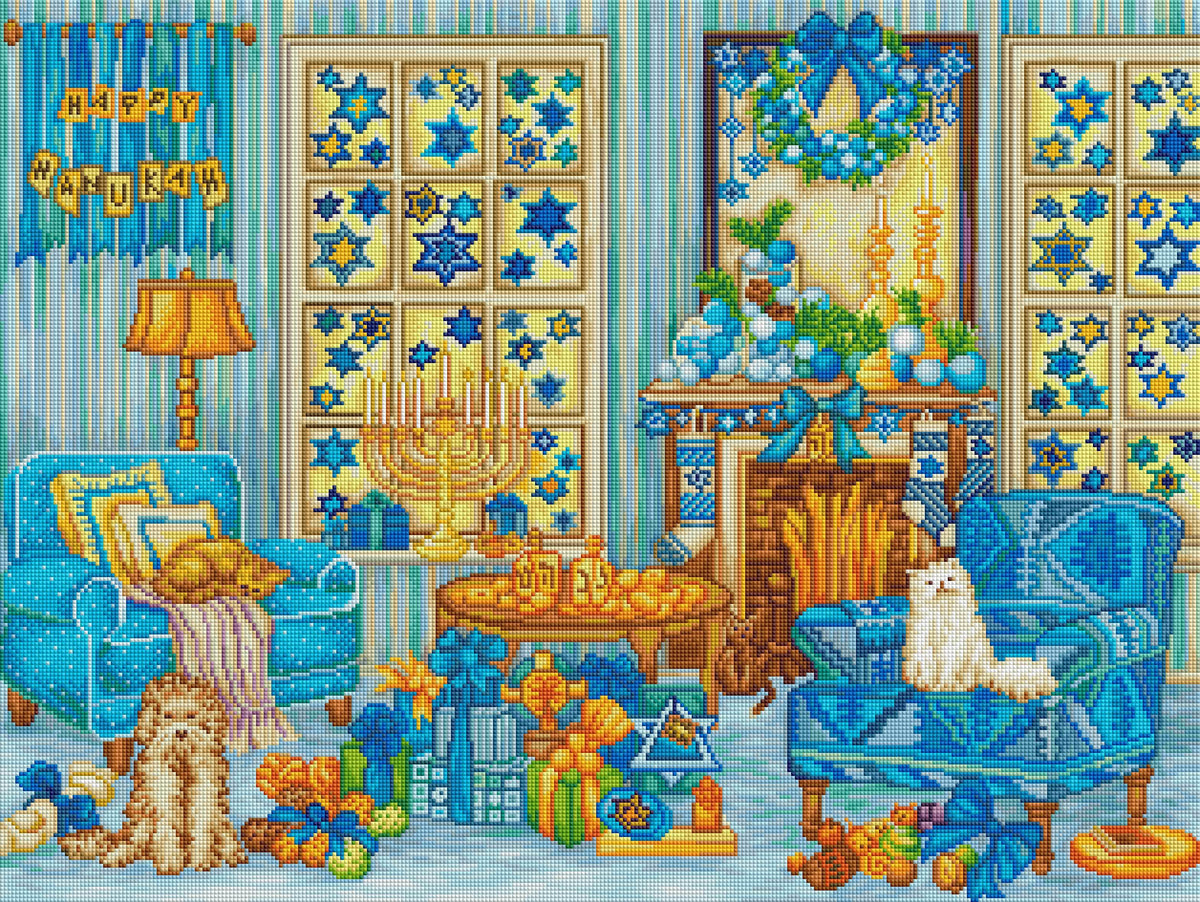 Hanukah Living Room