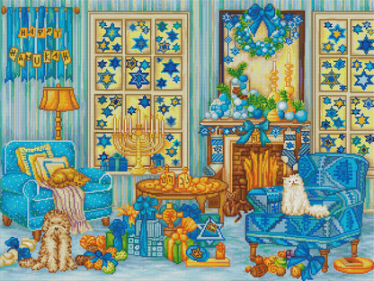 Hanukah Living Room
