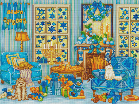 Hanukah Living Room