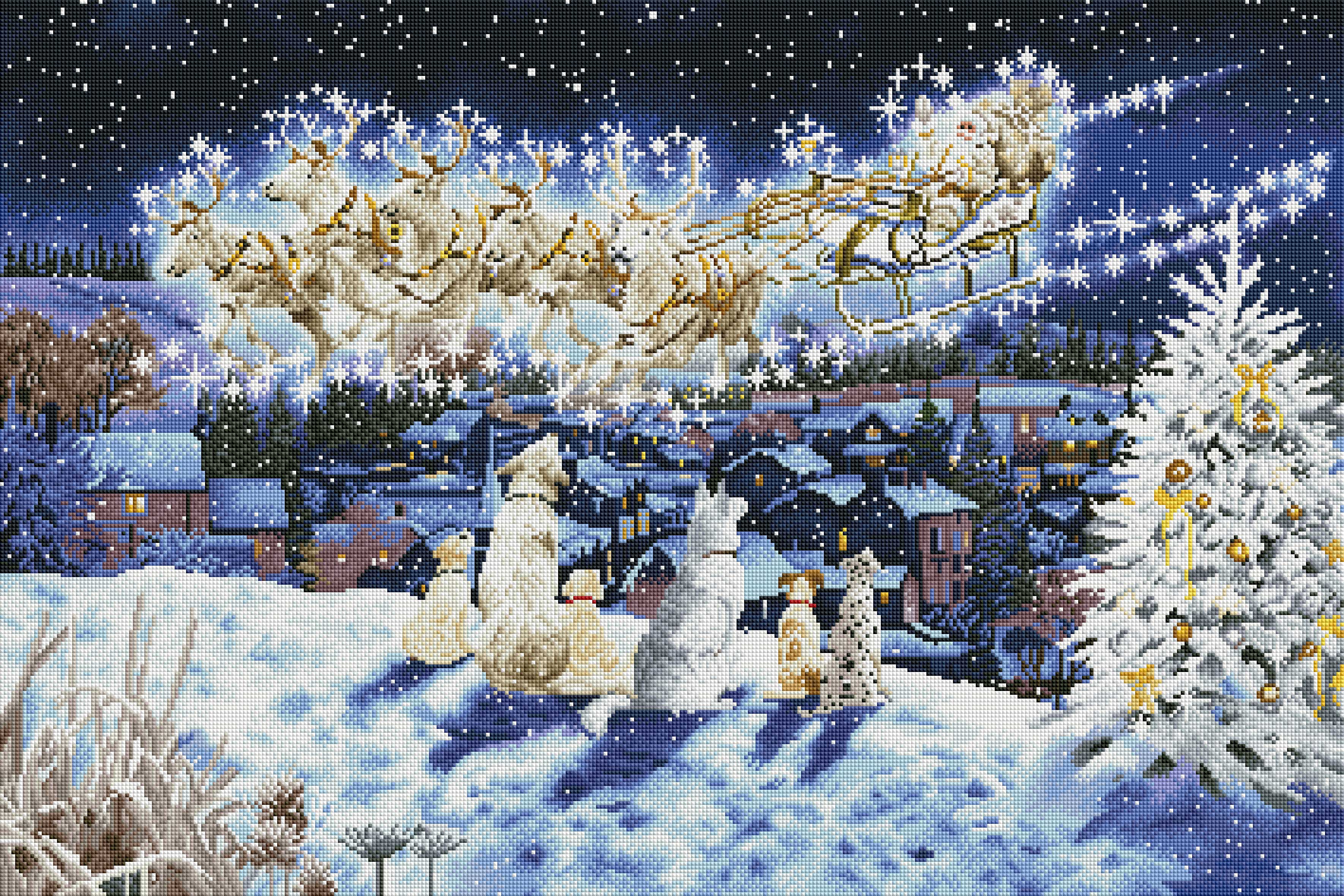 ドリーマーデザインズ Dogs Watching Santa A627-The-Macneil-Studio---Dogs