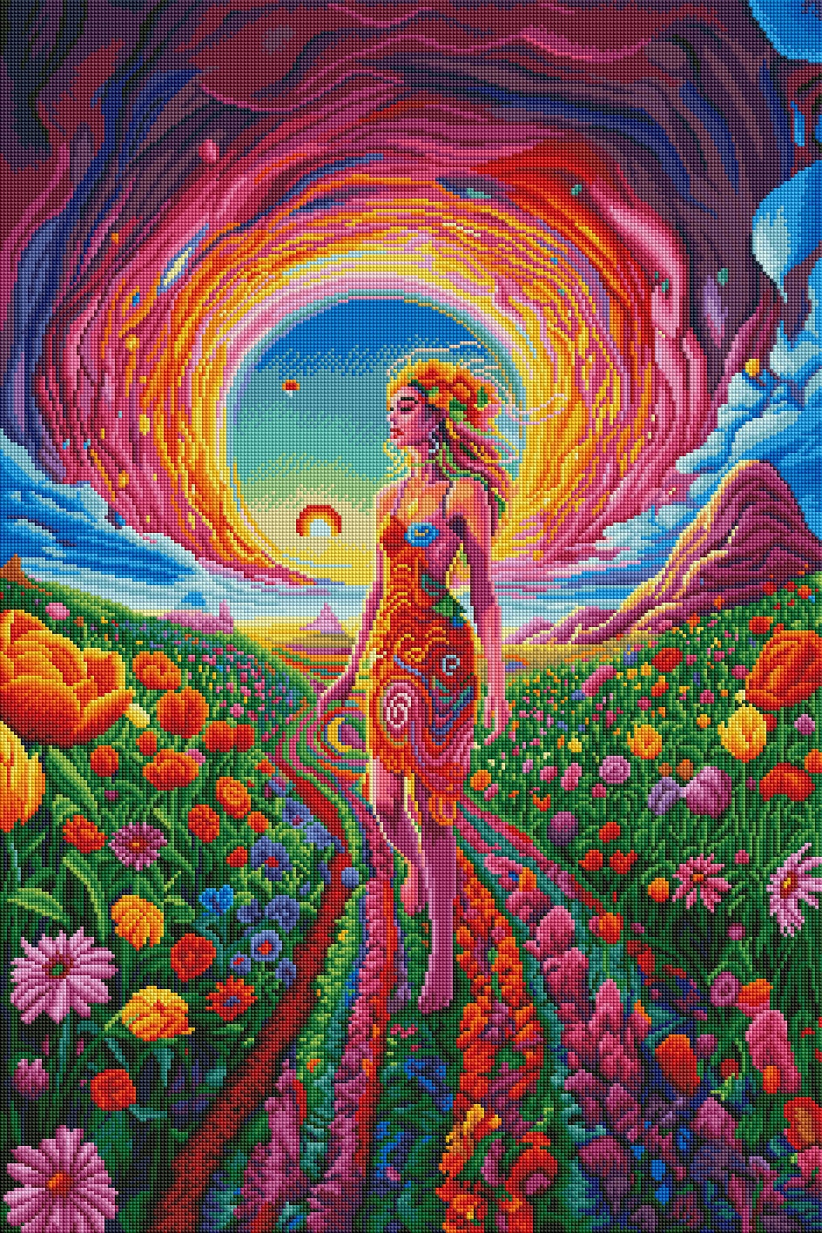 Rainbow Flower Path