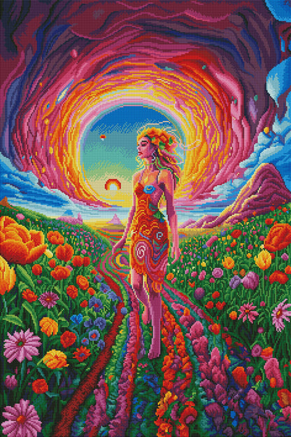 Rainbow Flower Path