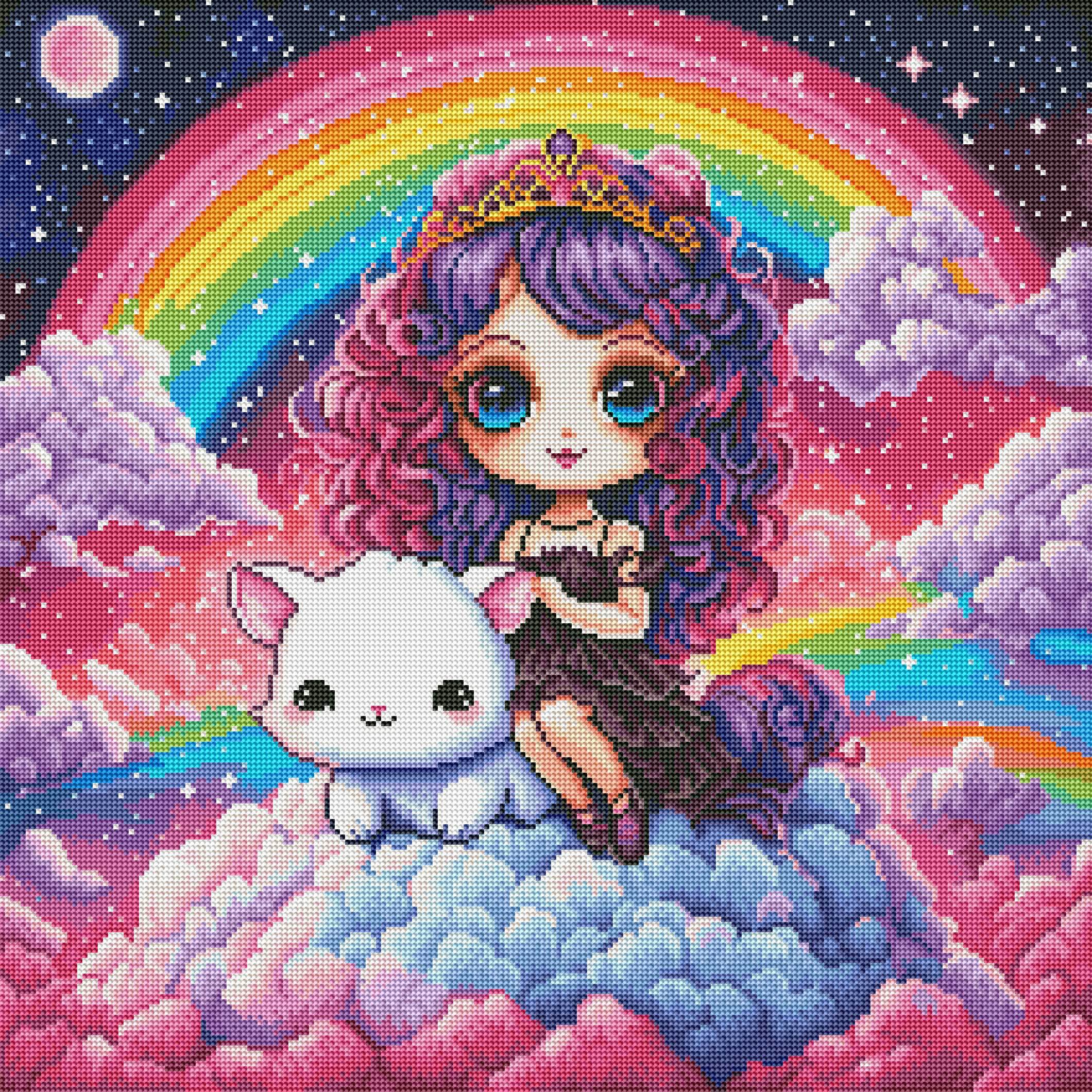 Technicolor Dreamer Rainbow Painting & Sticker online Bundle