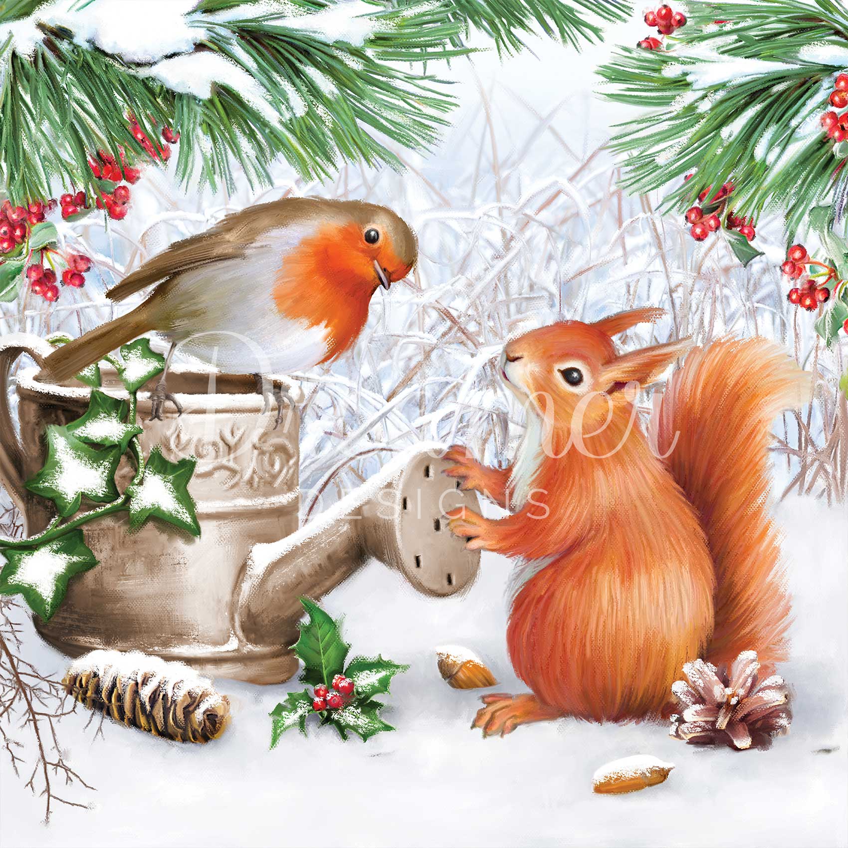ダイヤモンドアート DreamerDESIGNS Winter Woodland Friends