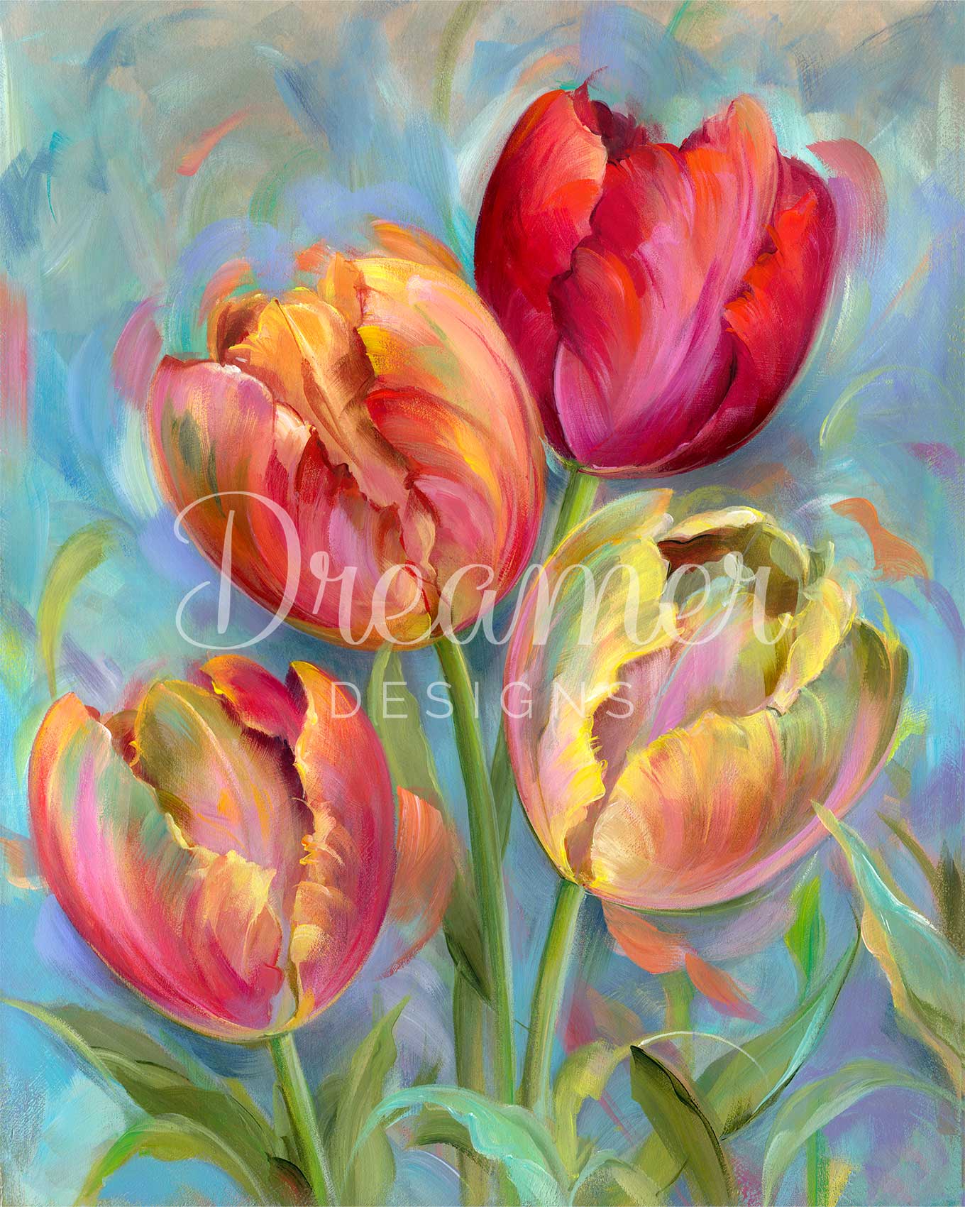 Rainbow Tulips