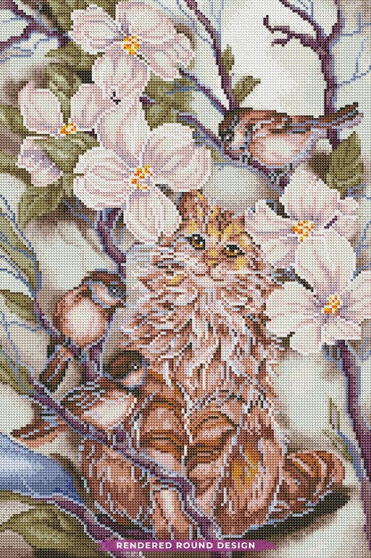 Cat and Chickadees